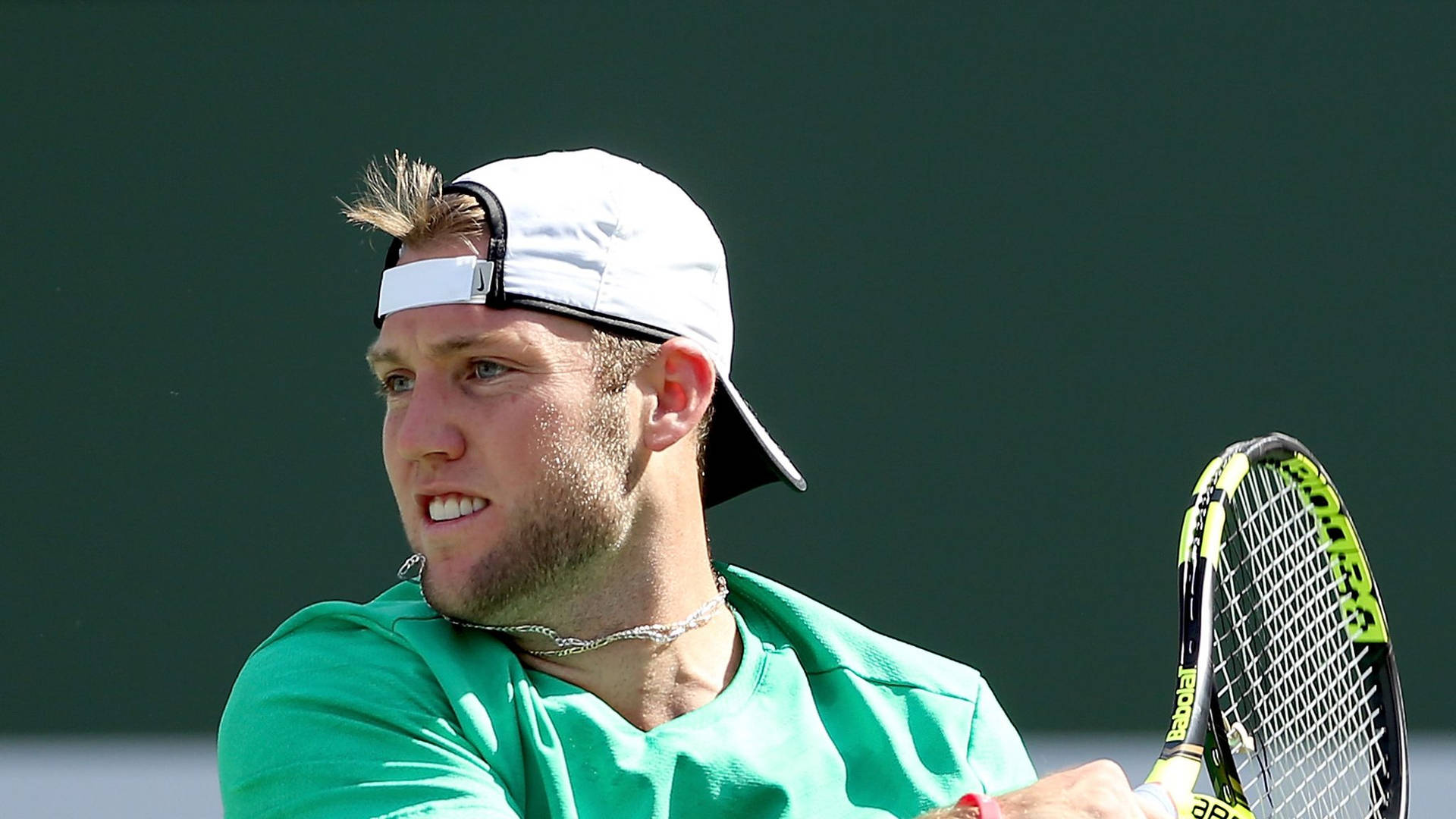 Tennis Player Jack Sock Close-up Background