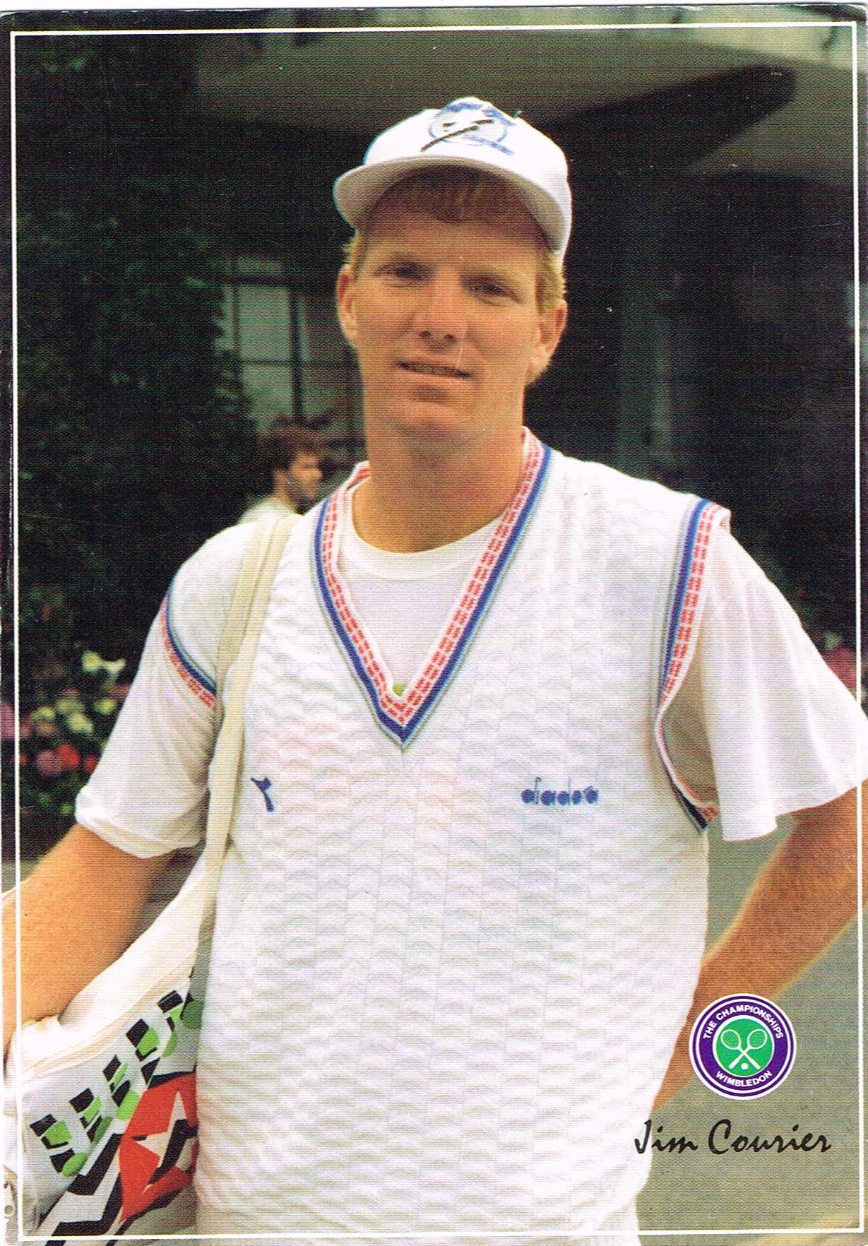 Tennis Player Legend Jim Courier Background