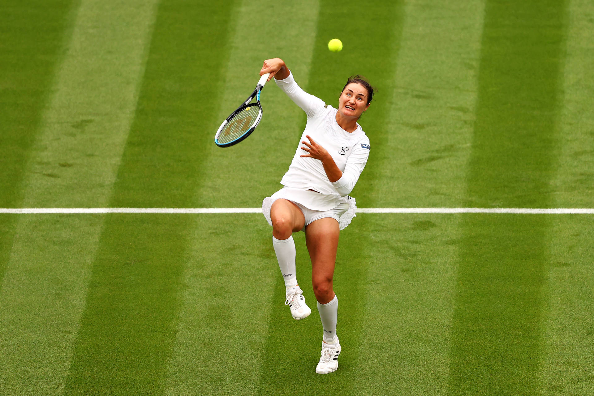 Tennis Player Monica Niculescu Full Body Background