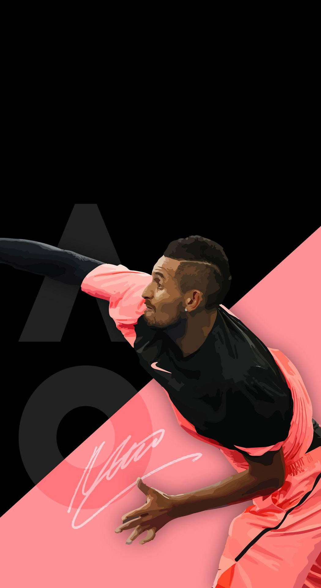 Tennis Player Nick Kyrgios Poster Background