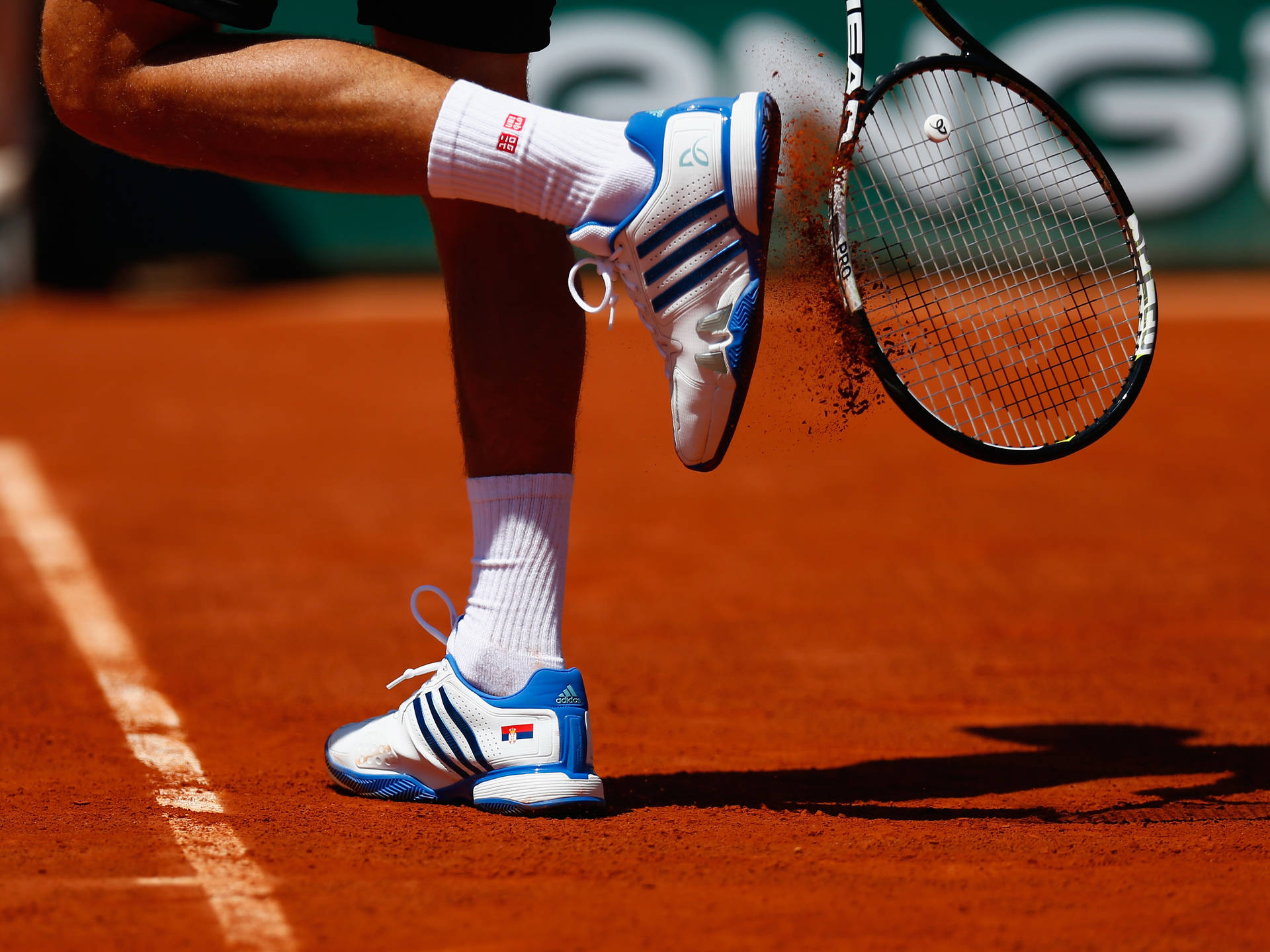 Tennis Player Shoes Background