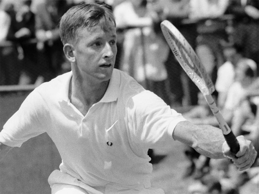 Tennis Player Young Rod Laver Background