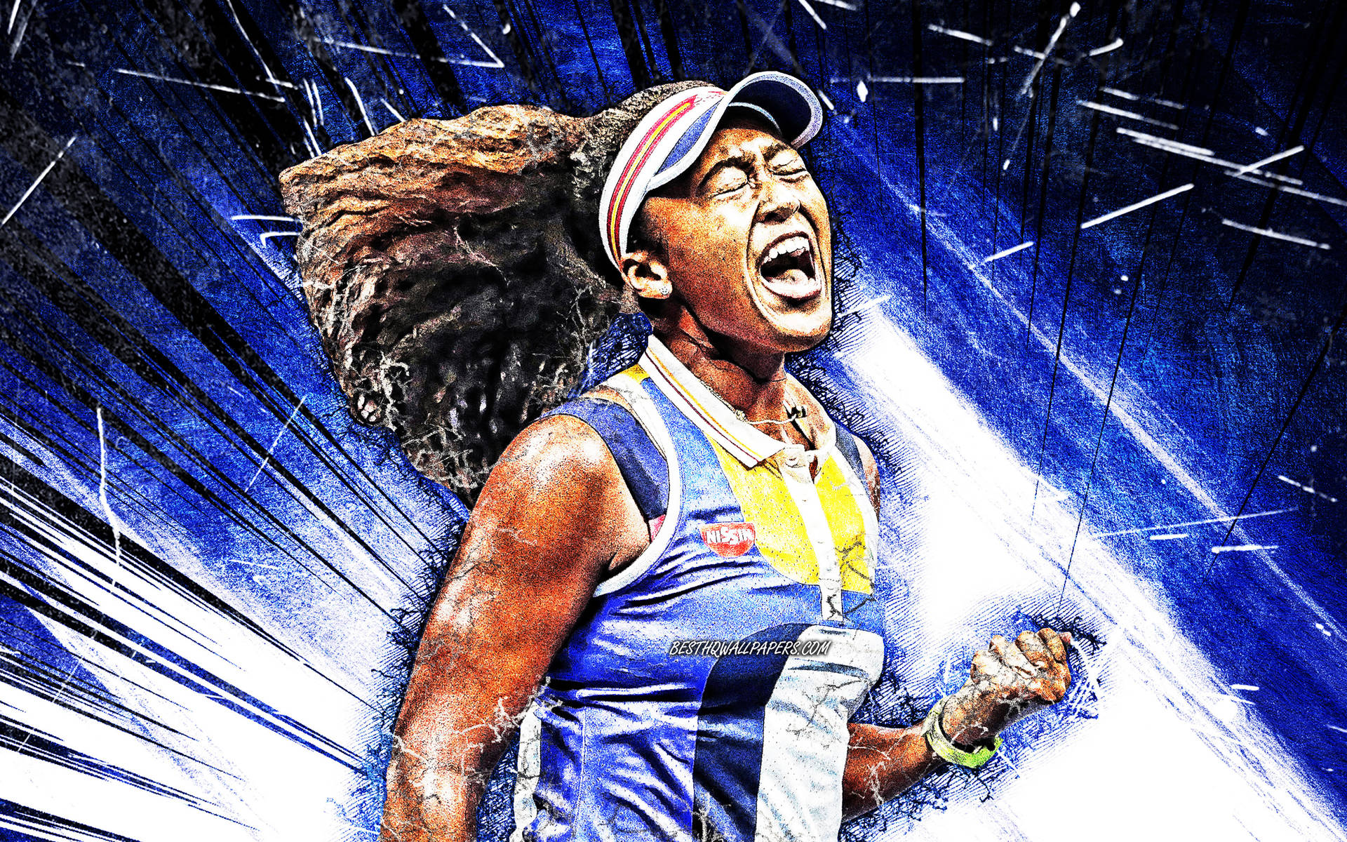 Tennis Star Naomi Osaka Background