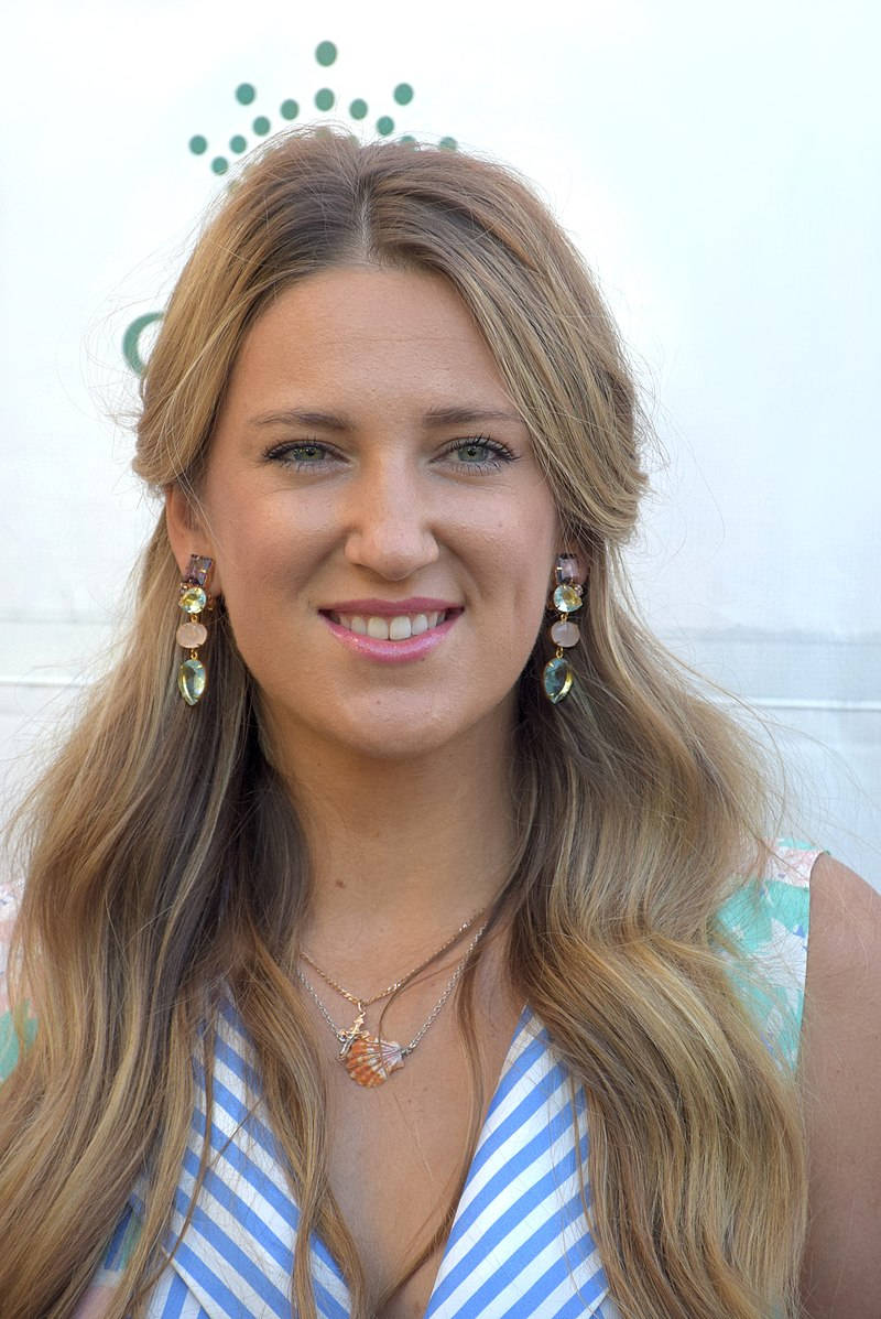 Tennis Star Victoria Azarenka Dazzles With Earrings And Jewelry Background