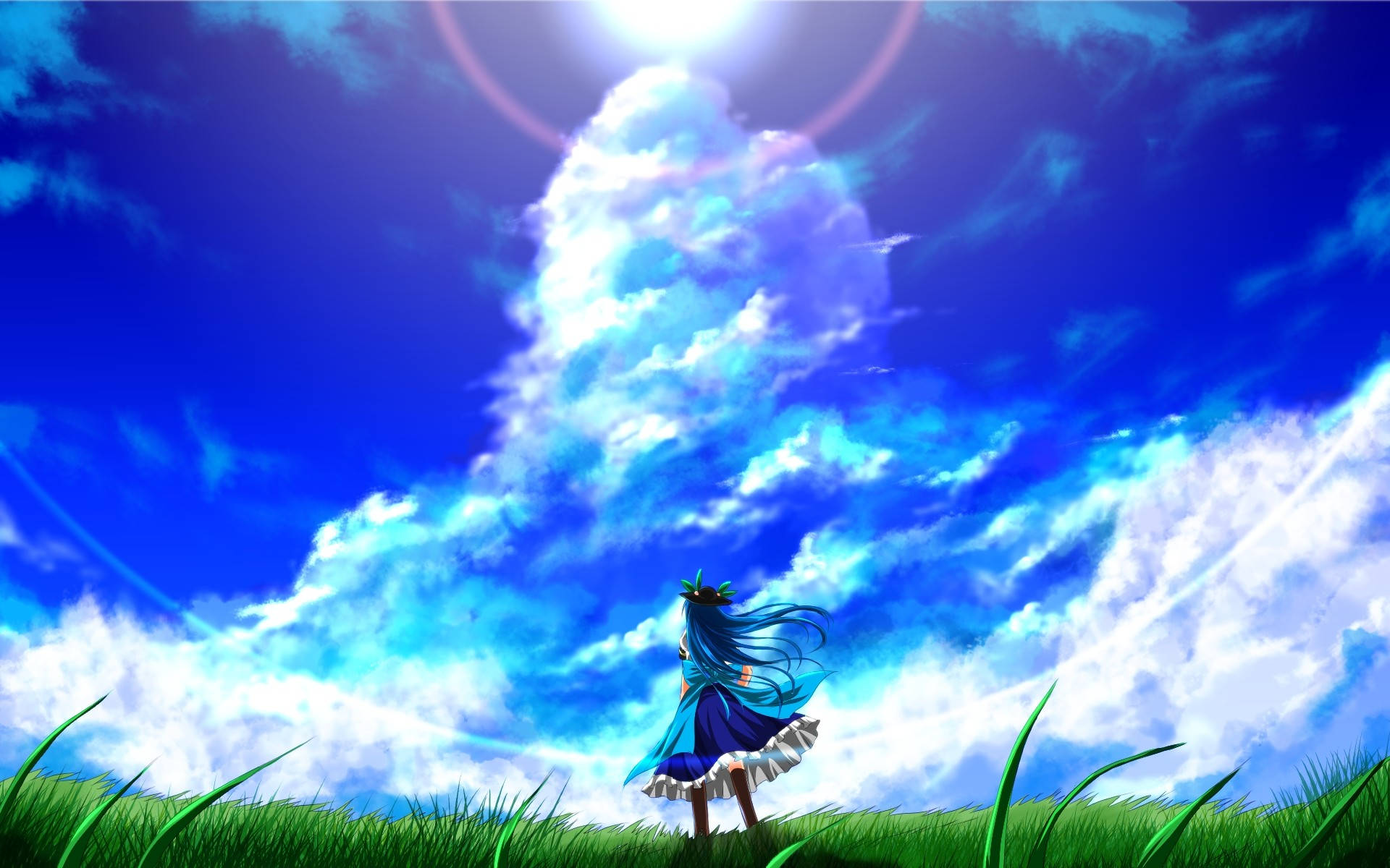 Tenshi Hinanawi From The Touhou Project Background