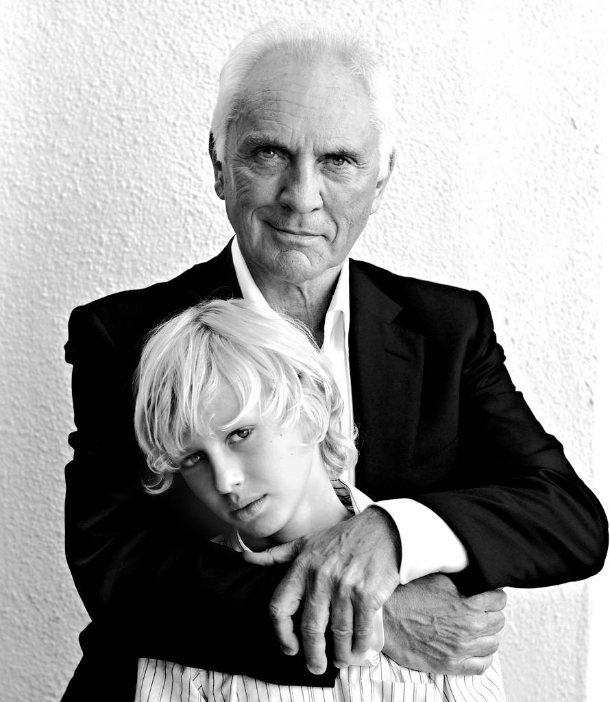 Terence Stamp English Actor Black And White Background