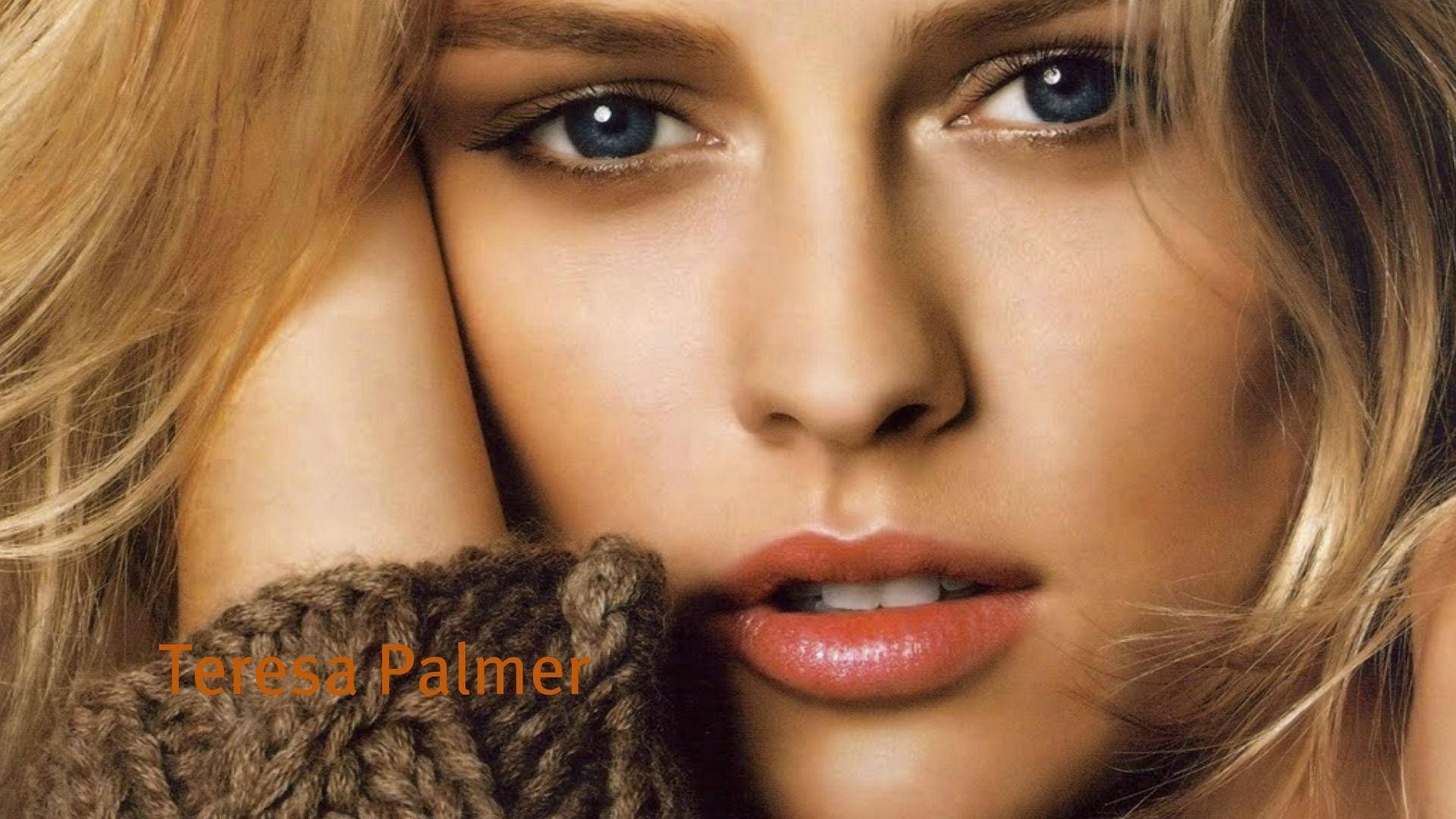 Teresa Palmer Close-up Face Photo Background