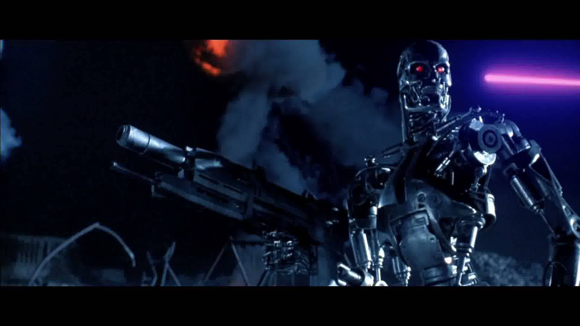 Terminator Cyborg Attack Background