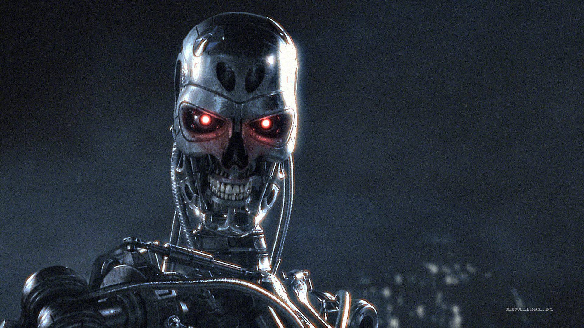 Terminator Metal Robot Background