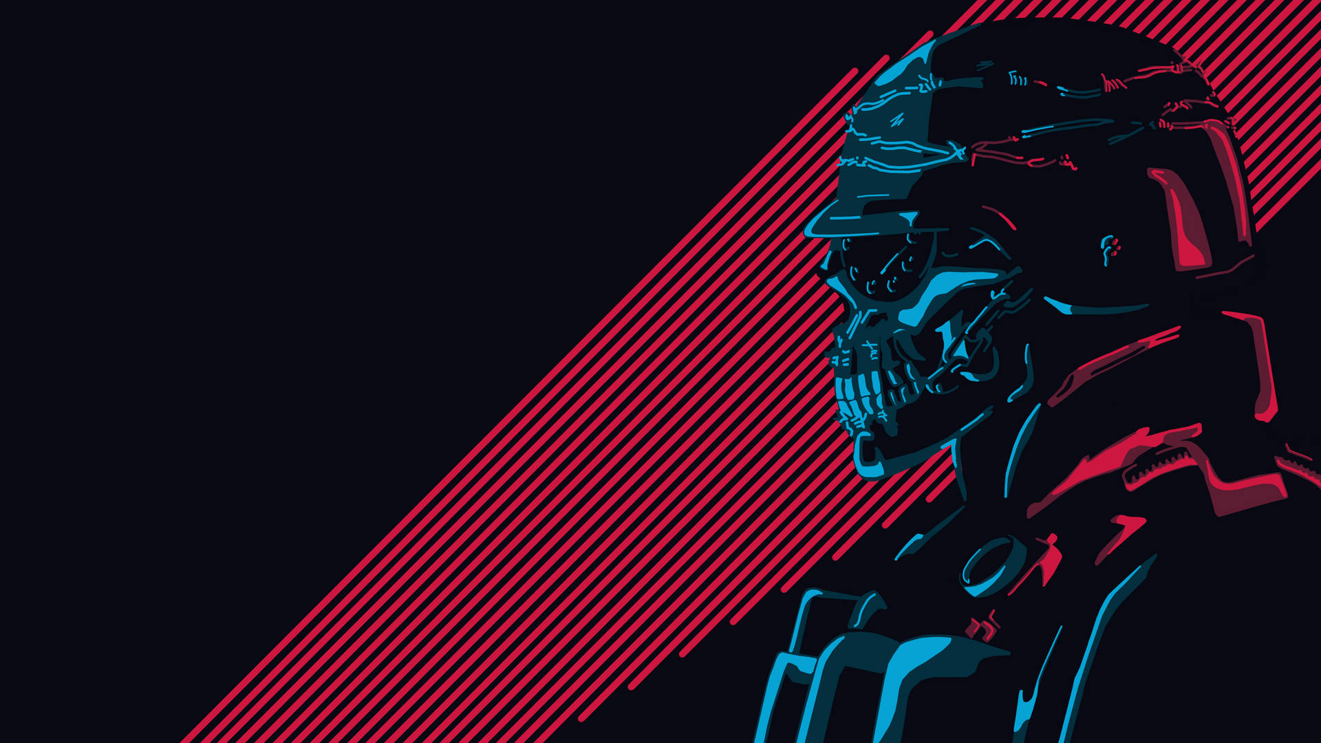 Terminator Neon Art Background