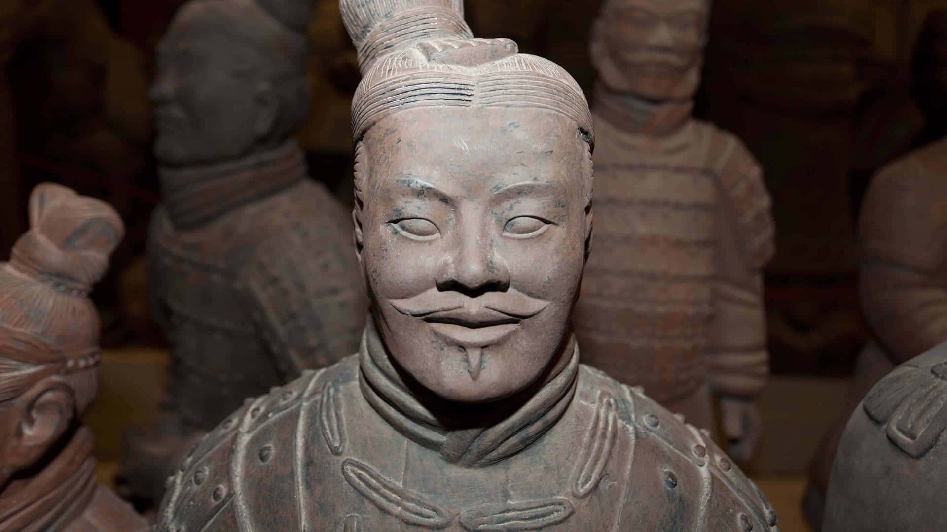 Terracotta Warriors Close Up Detailed Background