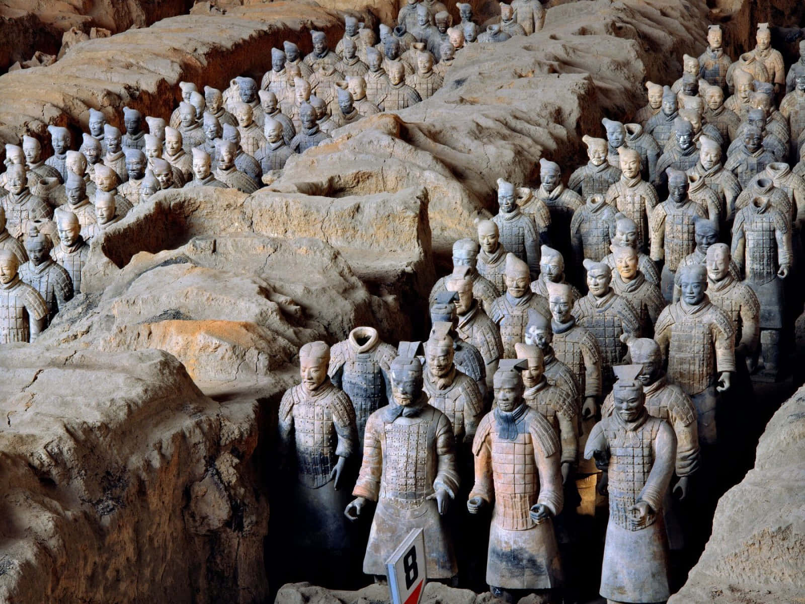 Terracotta Warriors Funeral Art Museum Background