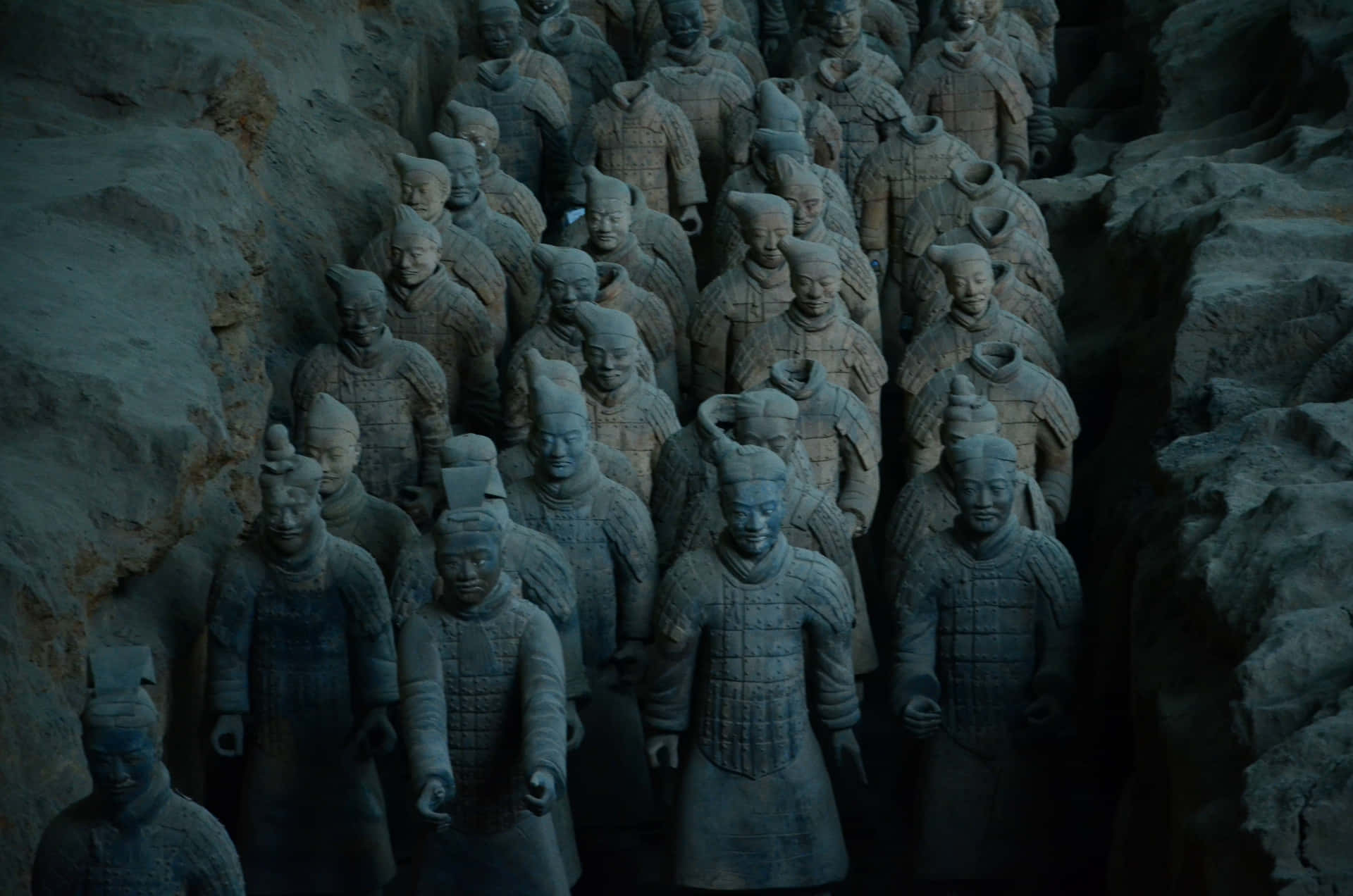 Terracotta Warriors Night Museum China Background