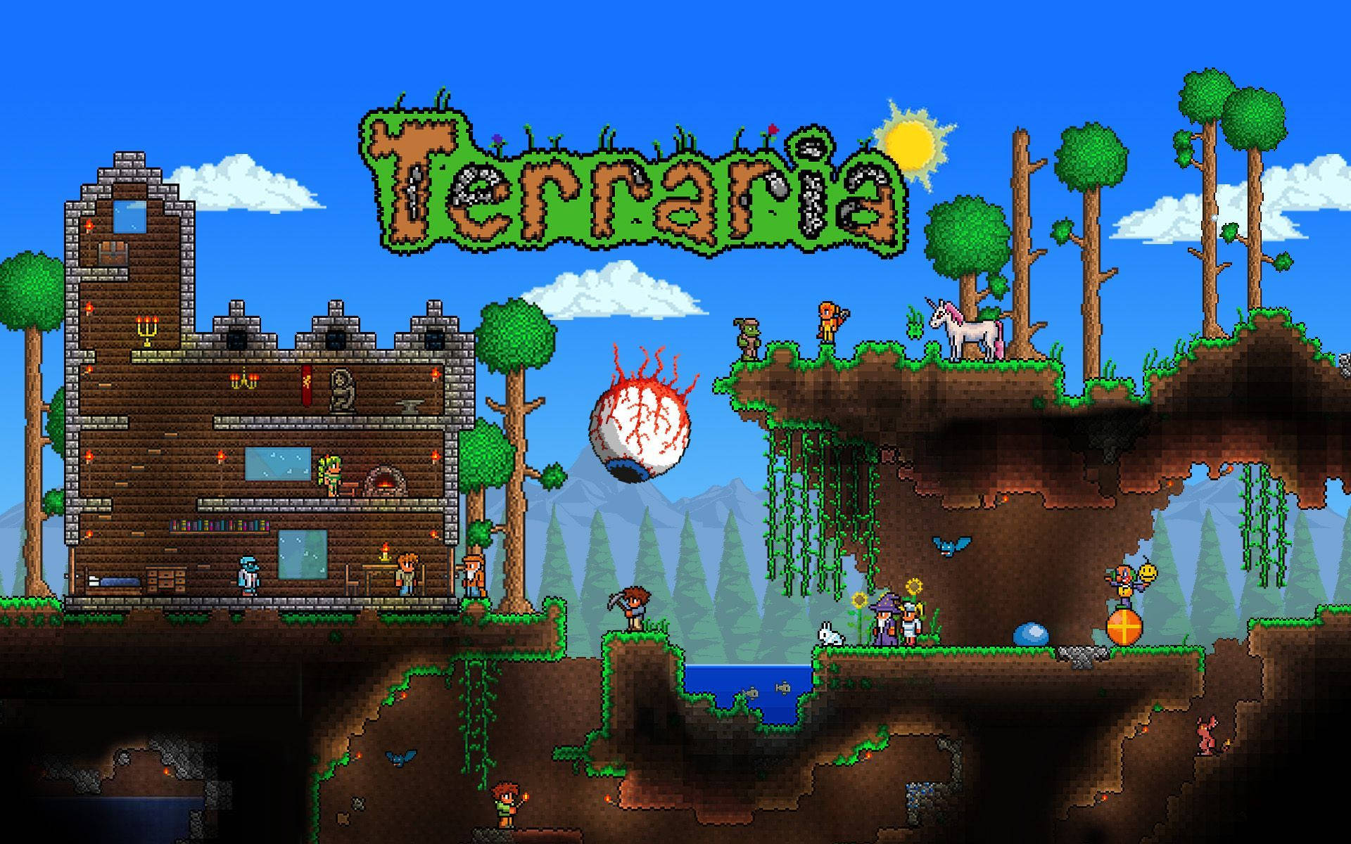 Terraria Forest Surface World Background