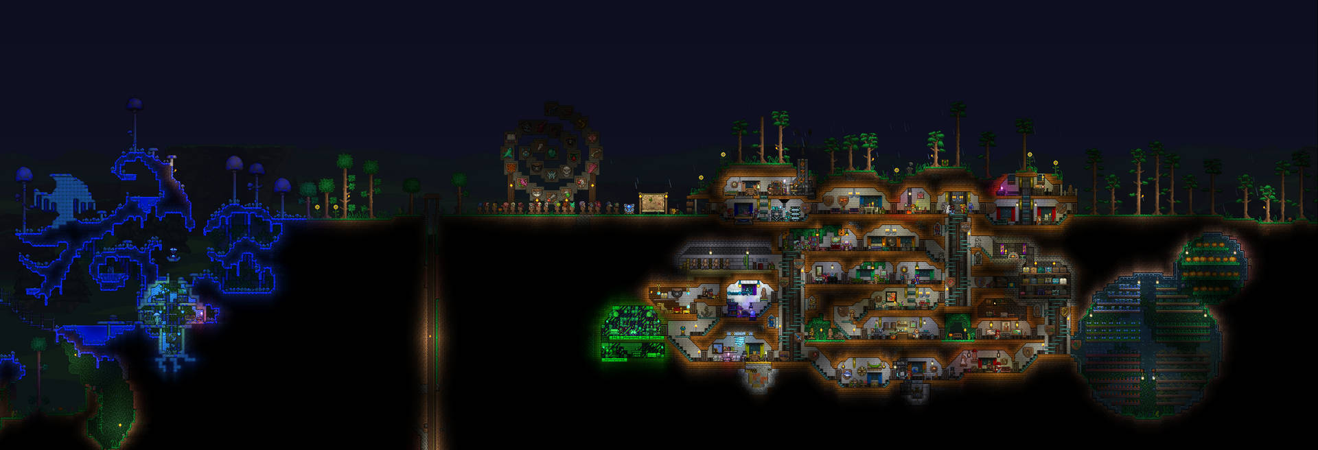 Terraria Moon Lord Game Background