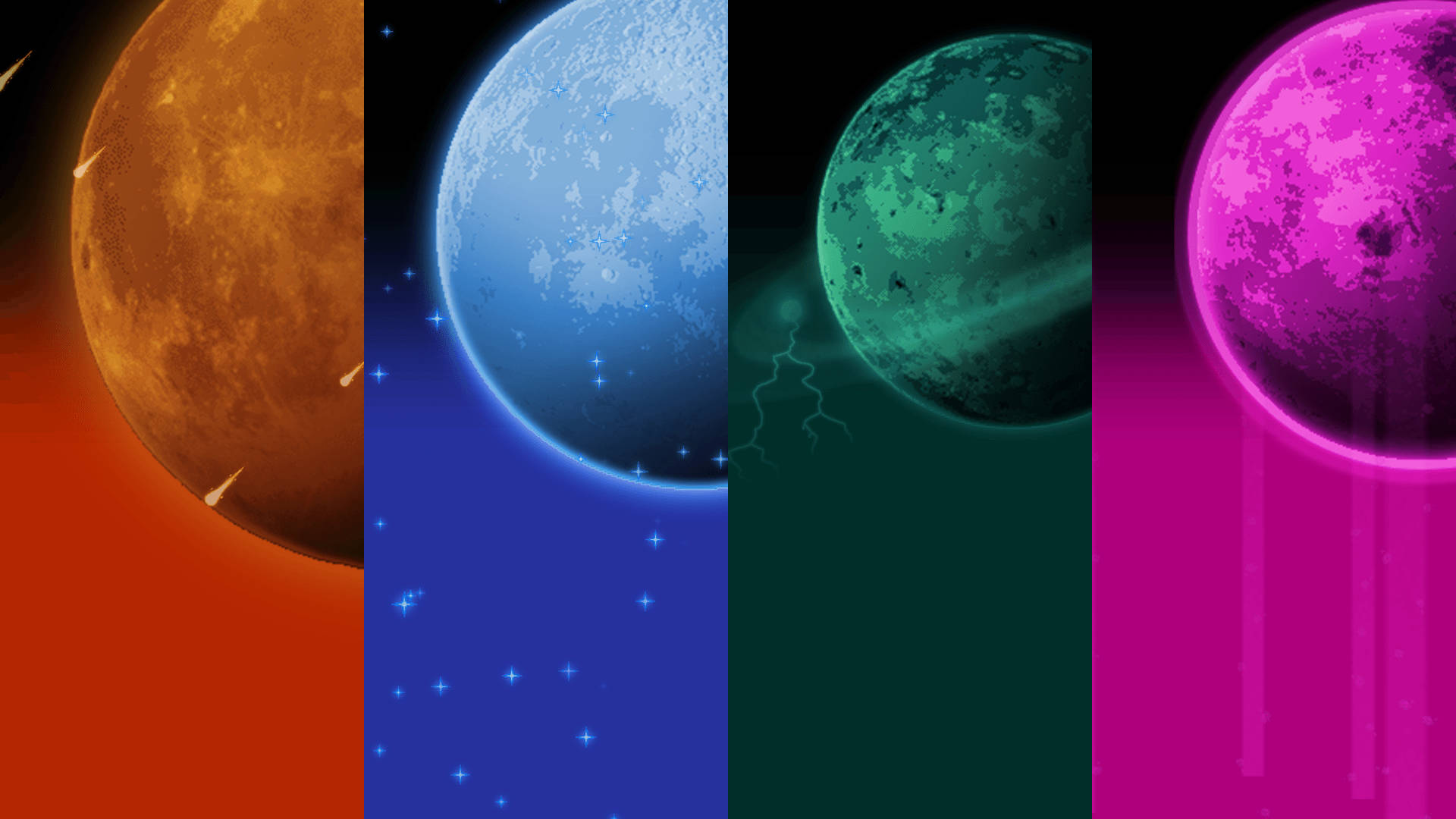 Terraria Moon Lord Planets Background