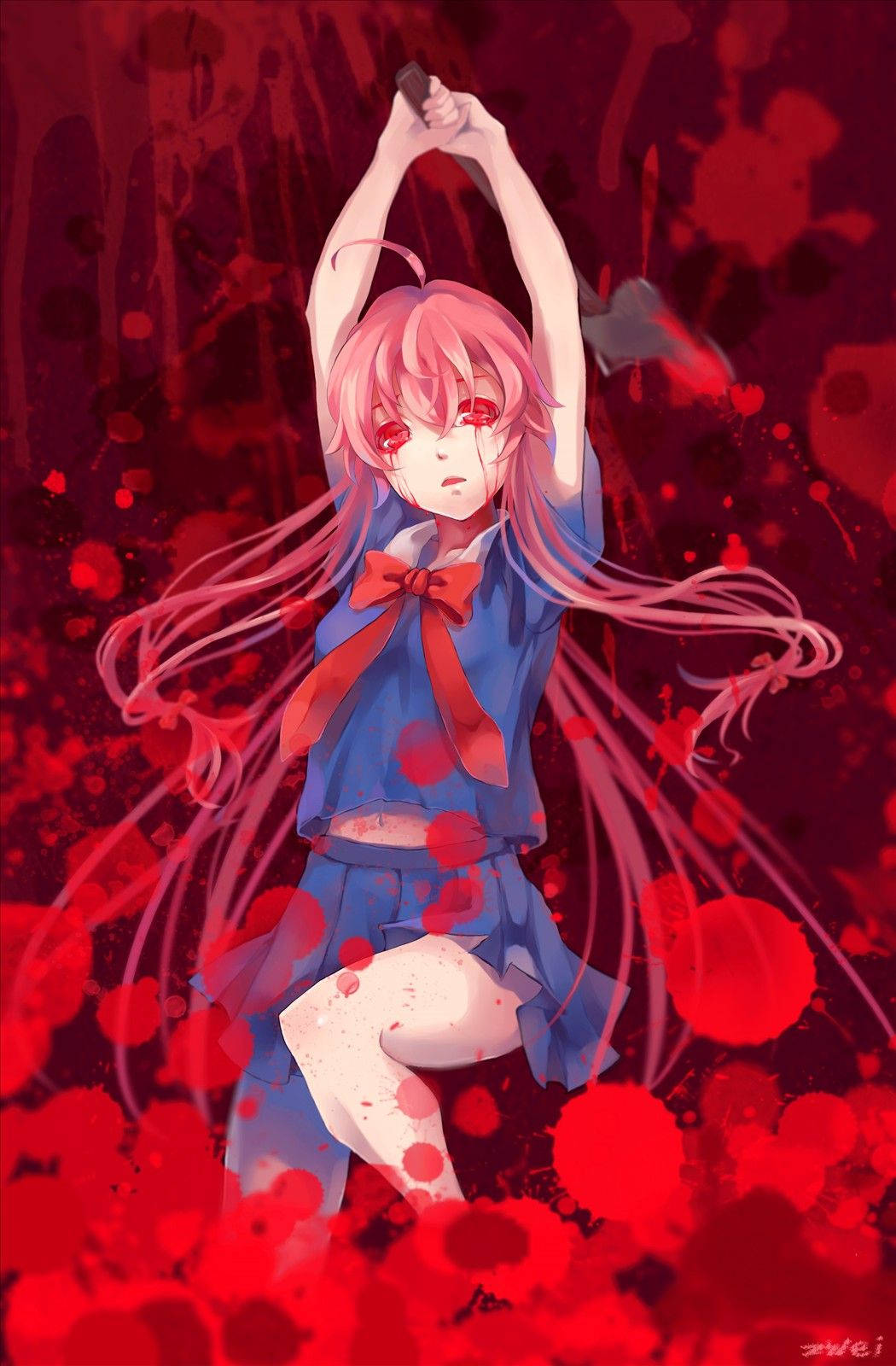 Terrifying Yuno Gasai Background