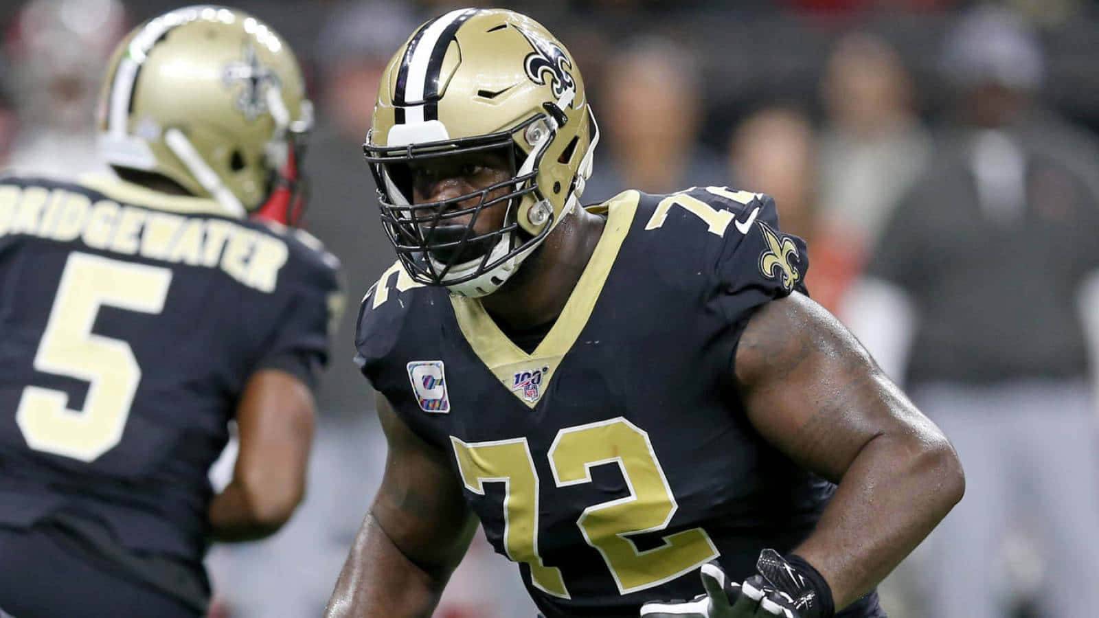 Terron Armstead Football Player New Orleans Saints Background