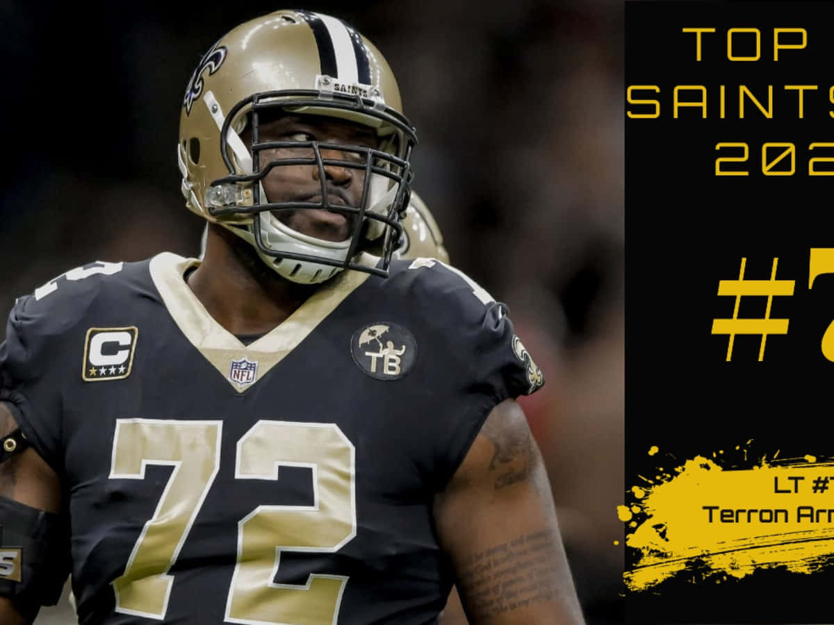 Terron Armstead New Orleans Saints Football Background