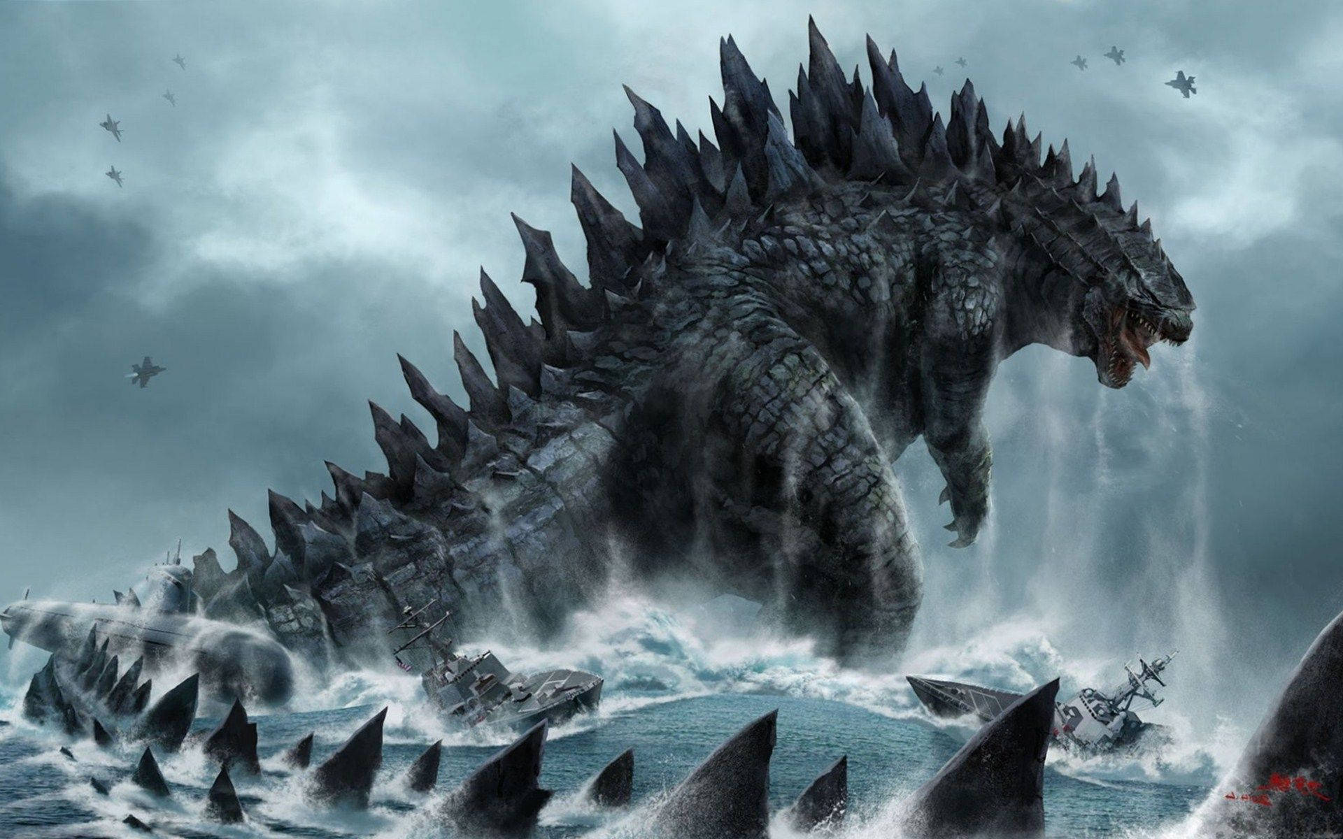 Terror Unleashed: The Mighty Shin Godzilla Background