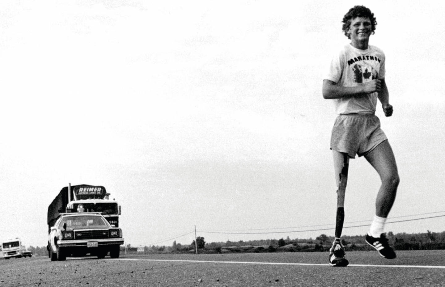 Terry Fox On The Road Background