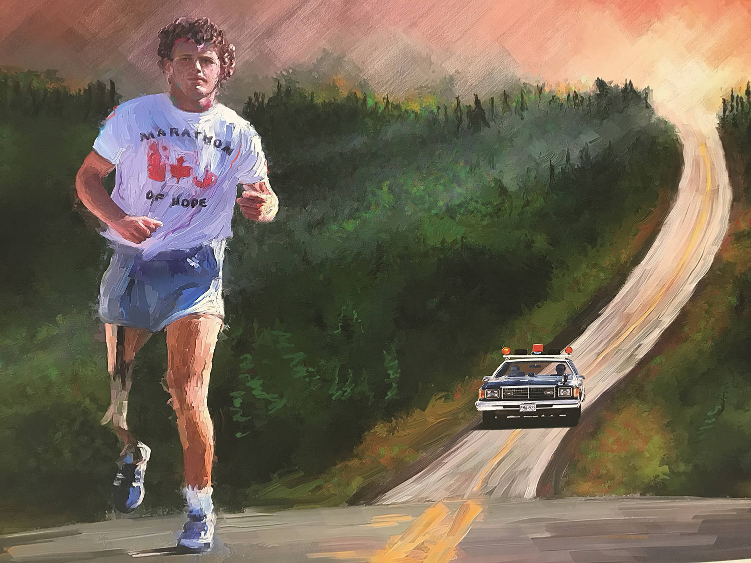 Terry Fox Painting Background