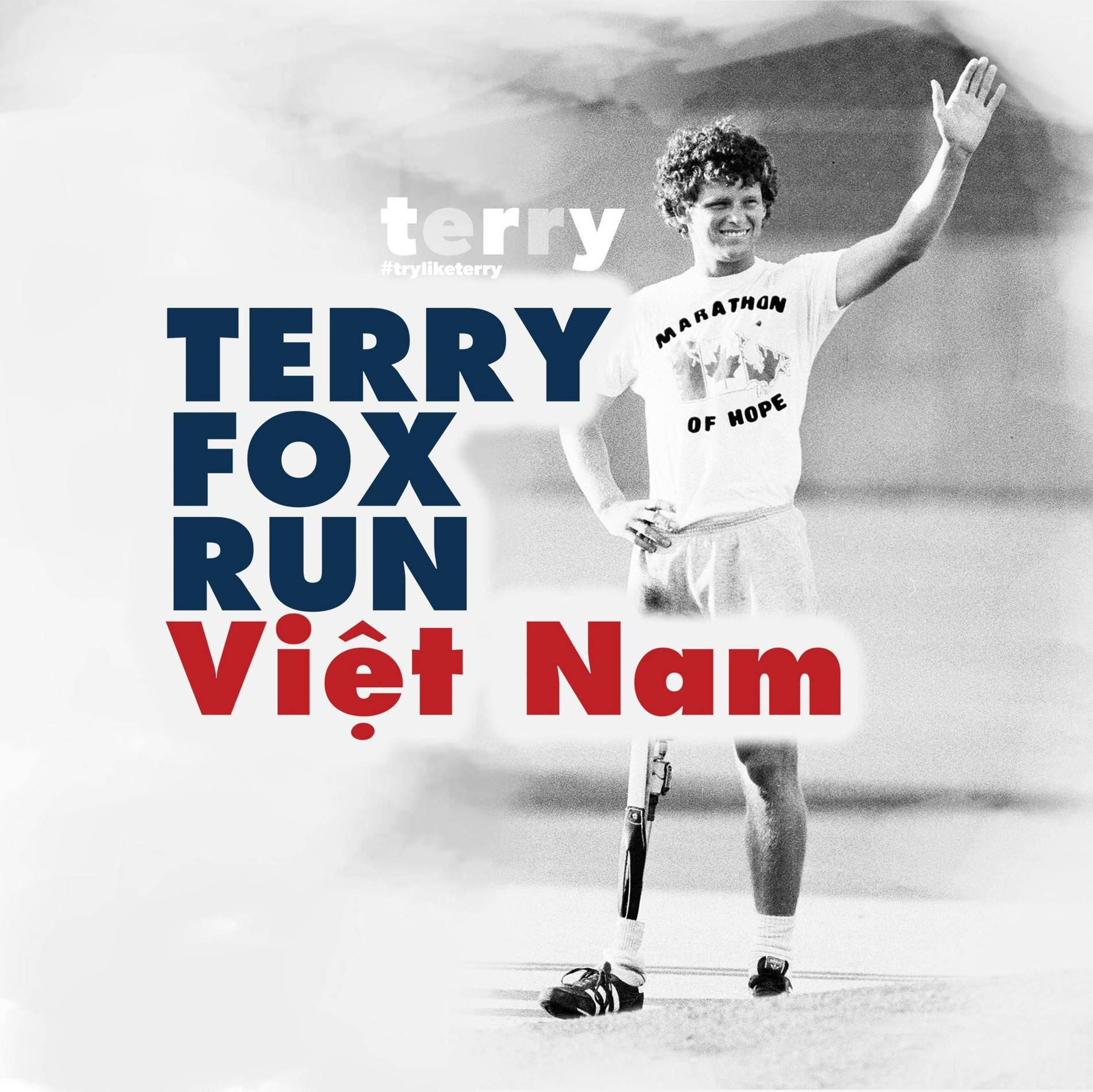 Terry Fox Run Vietnam Poster Background