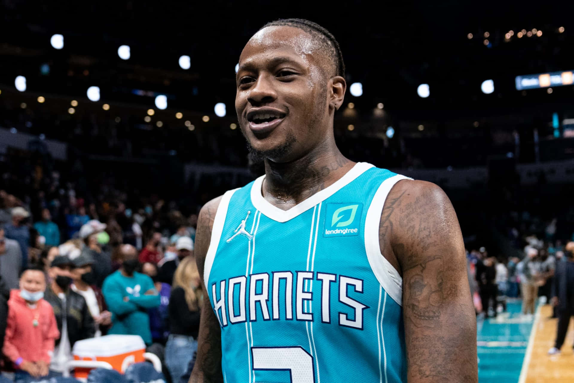 Terry Rozier American Basketball Charlotte Hornets Background