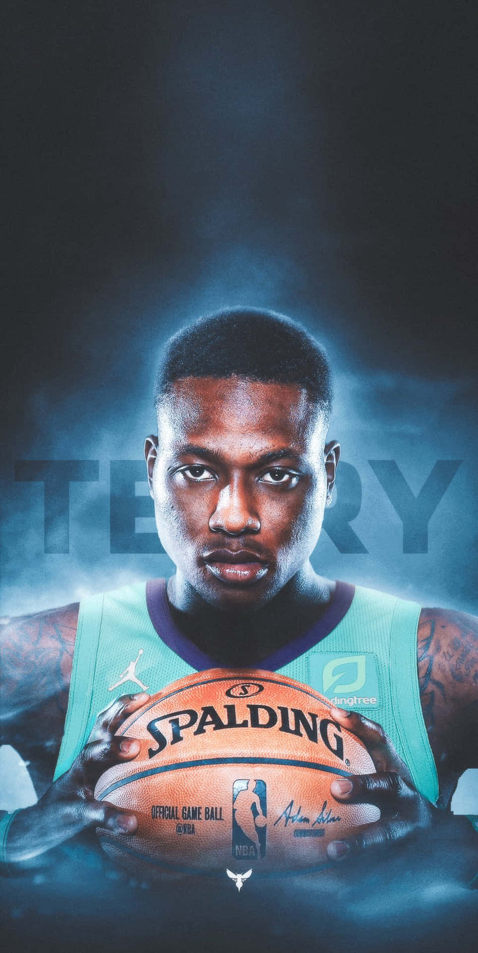 Terry Rozier Basketball Graphic Art Poster Background