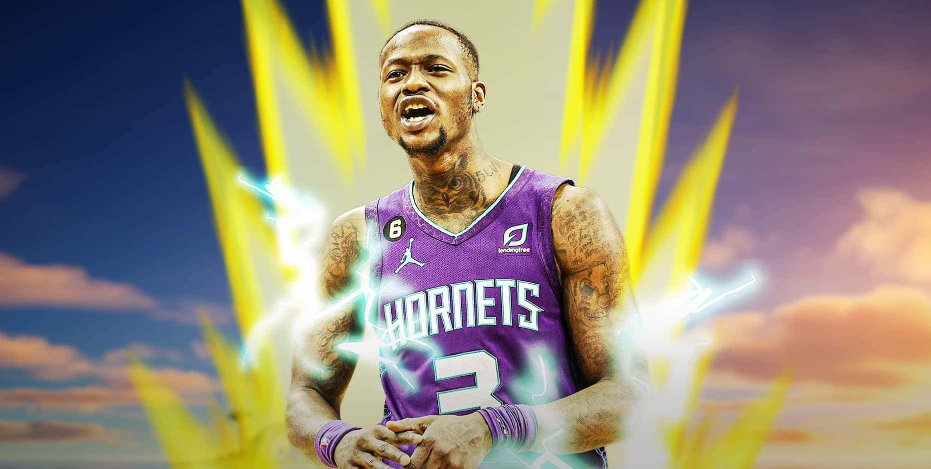 Terry Rozier Super Saiyan Fanart Background