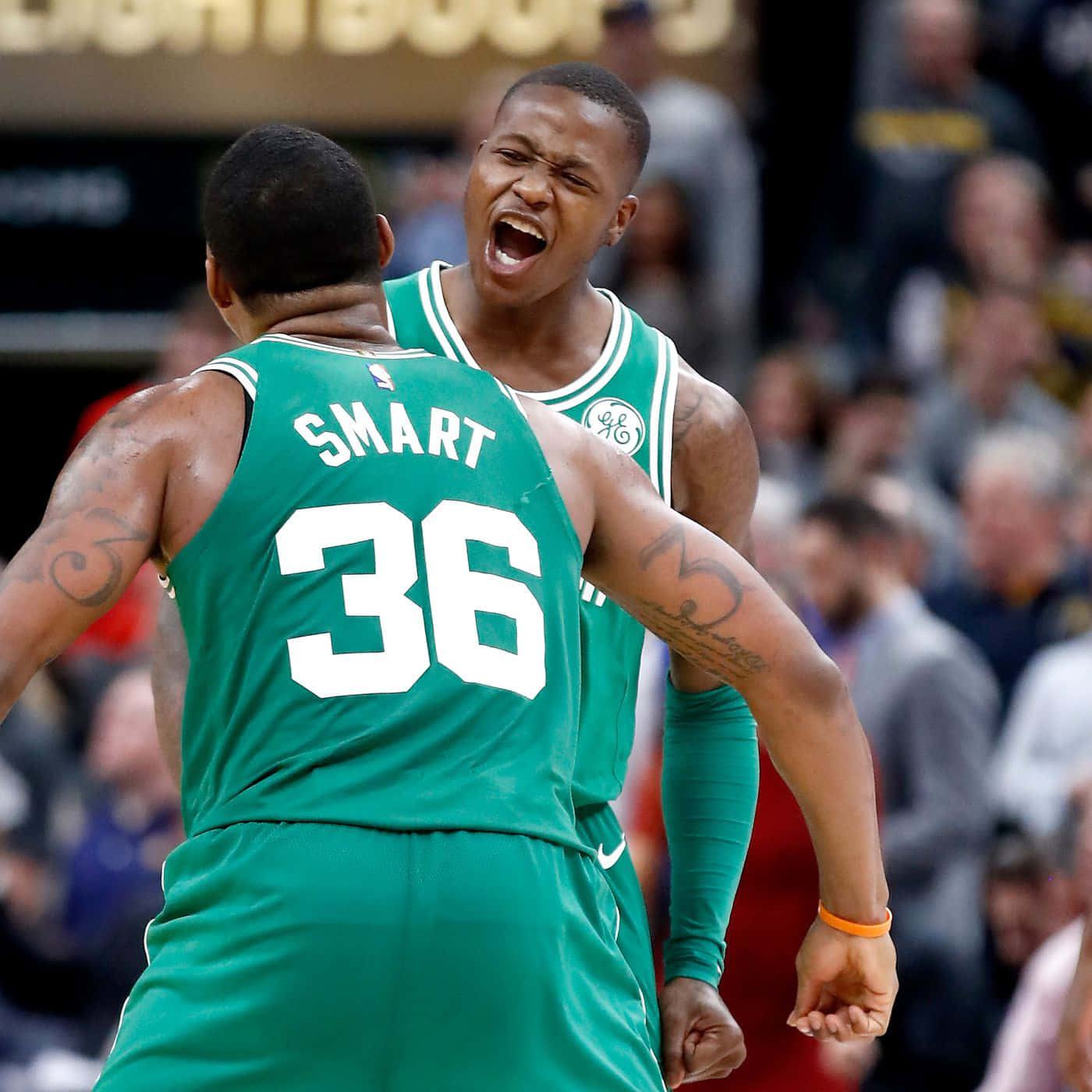 Terry Rozier With Marcus Smart Background