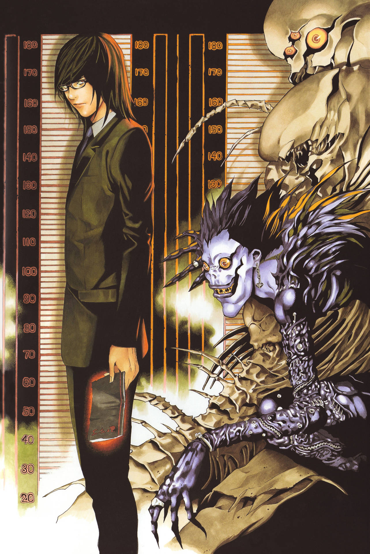 Teru And Ryuk From Death Note Phone Background