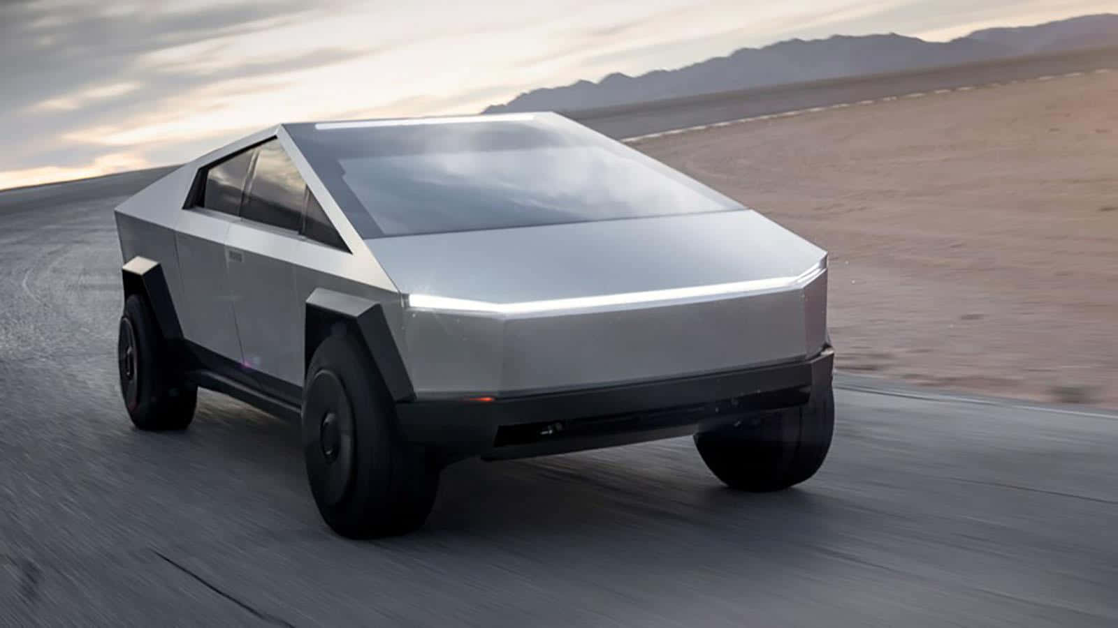 Tesla Cybertruck, The Latest In Futuristic Electric Vehicle Design Background