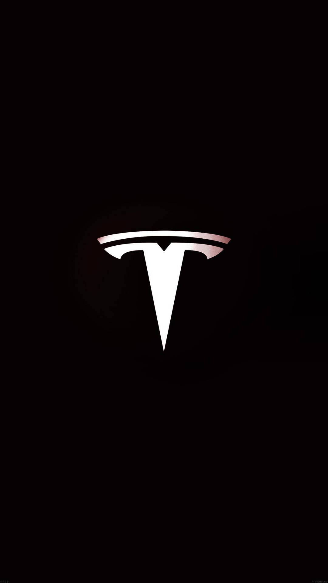 Tesla Logo Dark Iphone Background