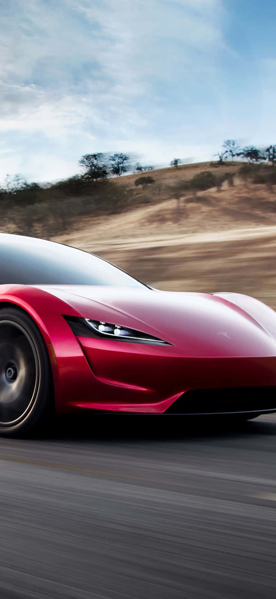 Tesla Roadster 3d Iphone Background