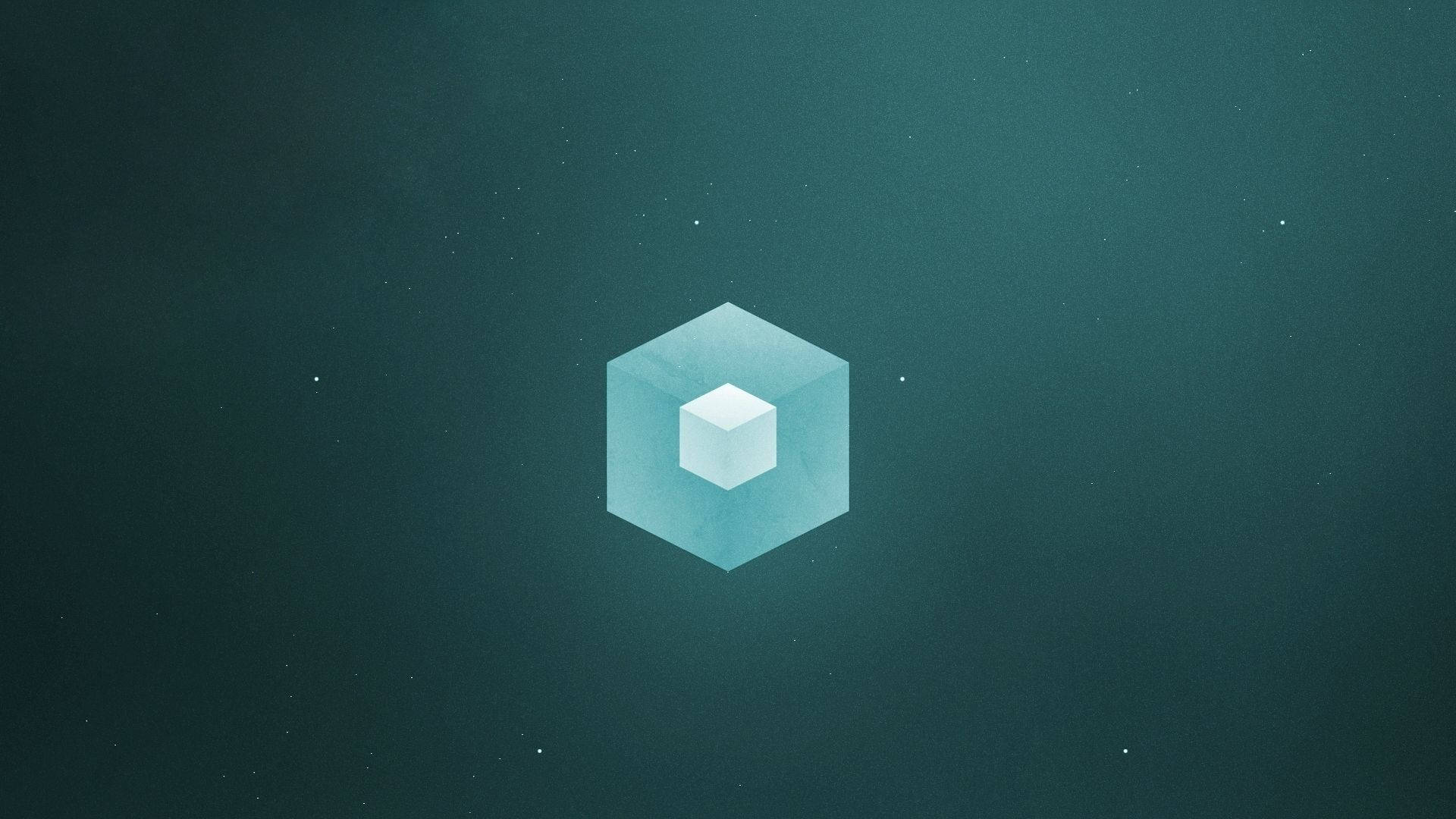 Tesseract Blue-green Basic Background