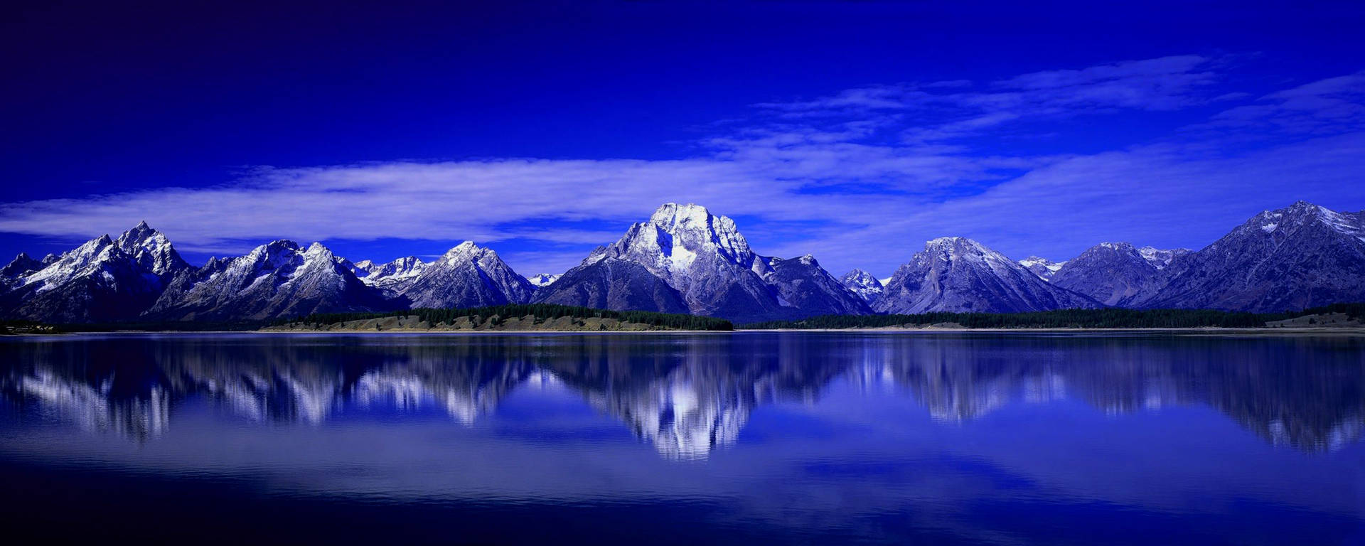 Teton Range In America For Monitor Background