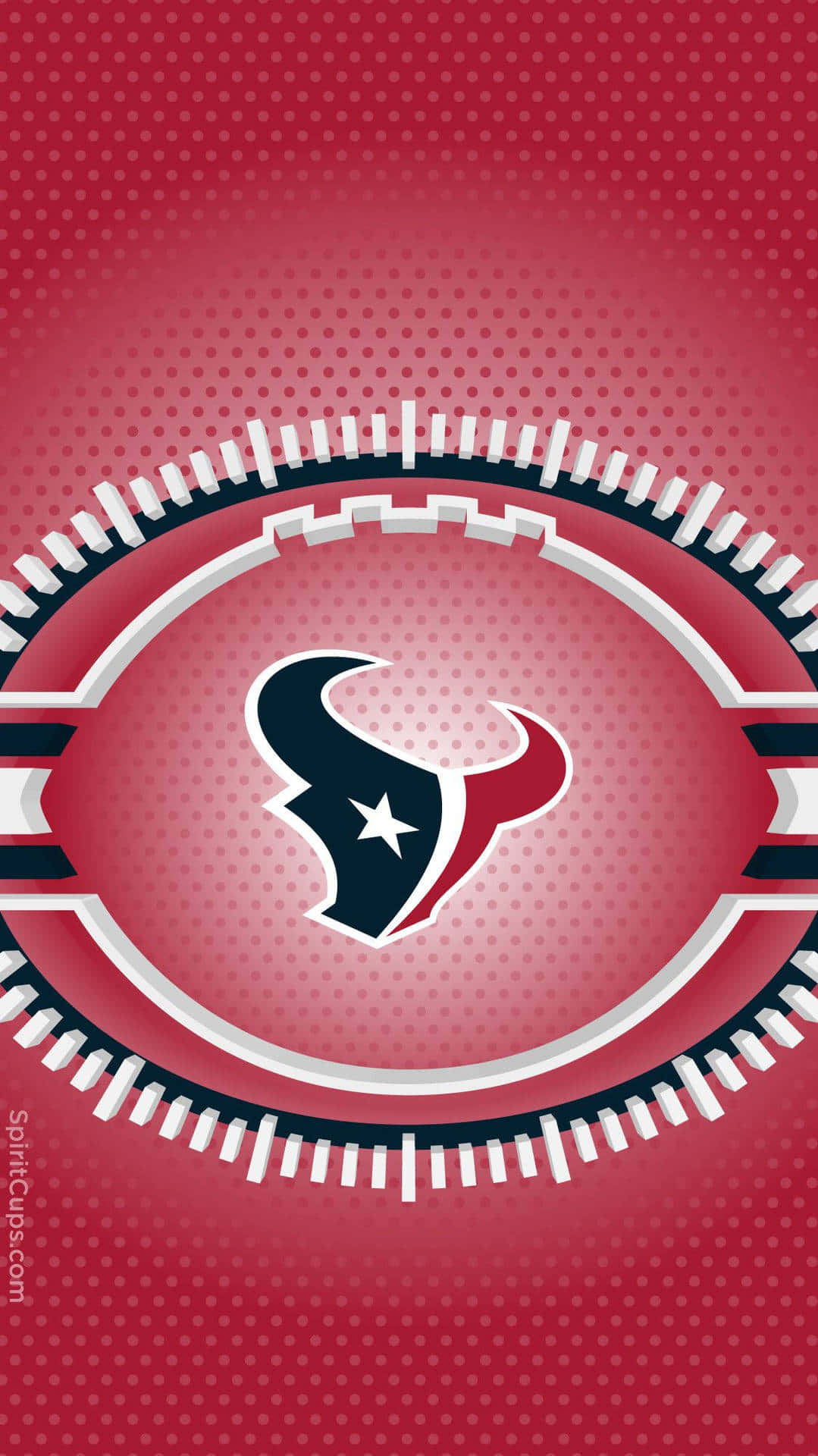 Texans Logo Of Houston National Football League Team Background