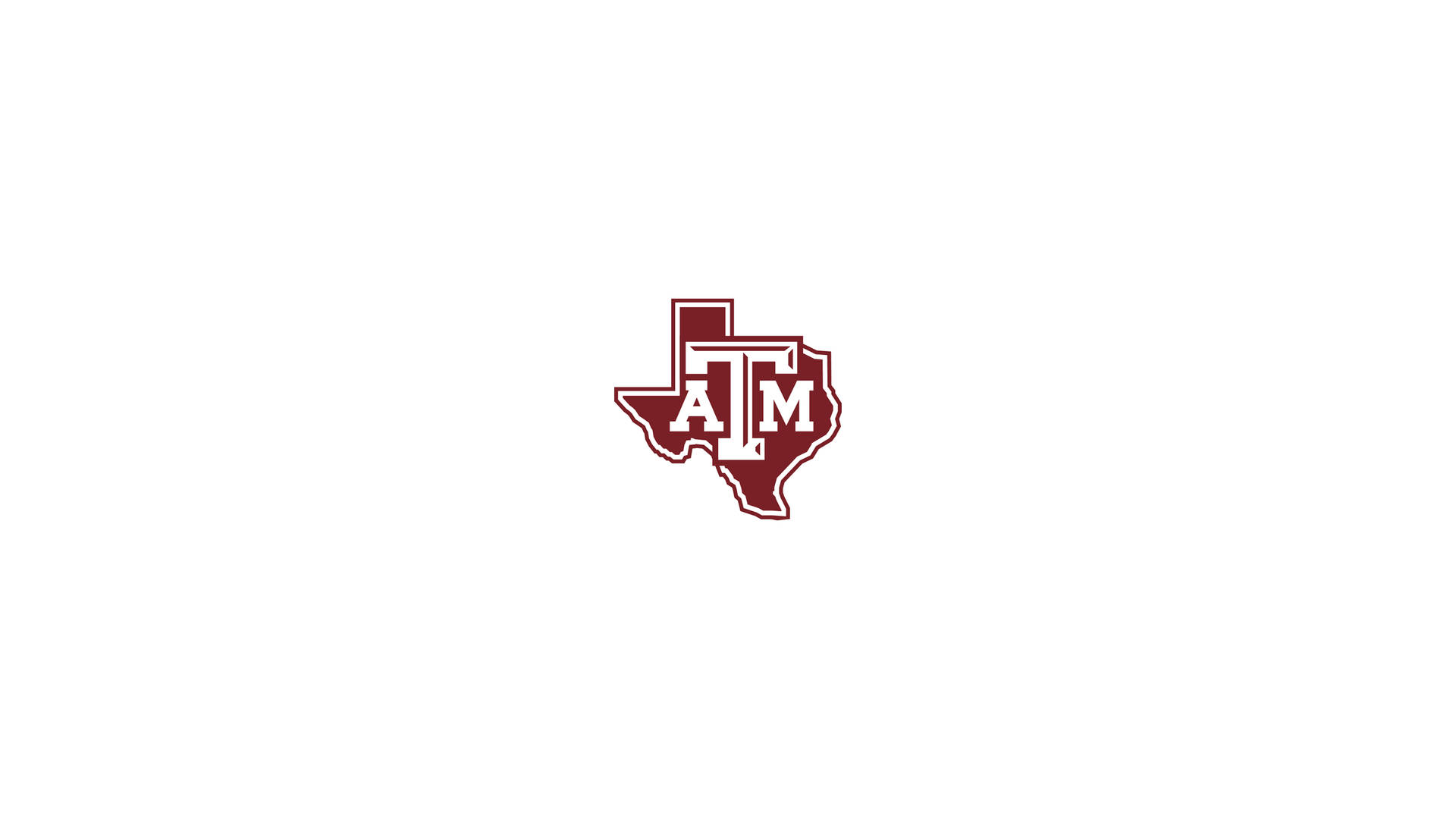 Texas A&m University Emblem On A Simple White Background Background