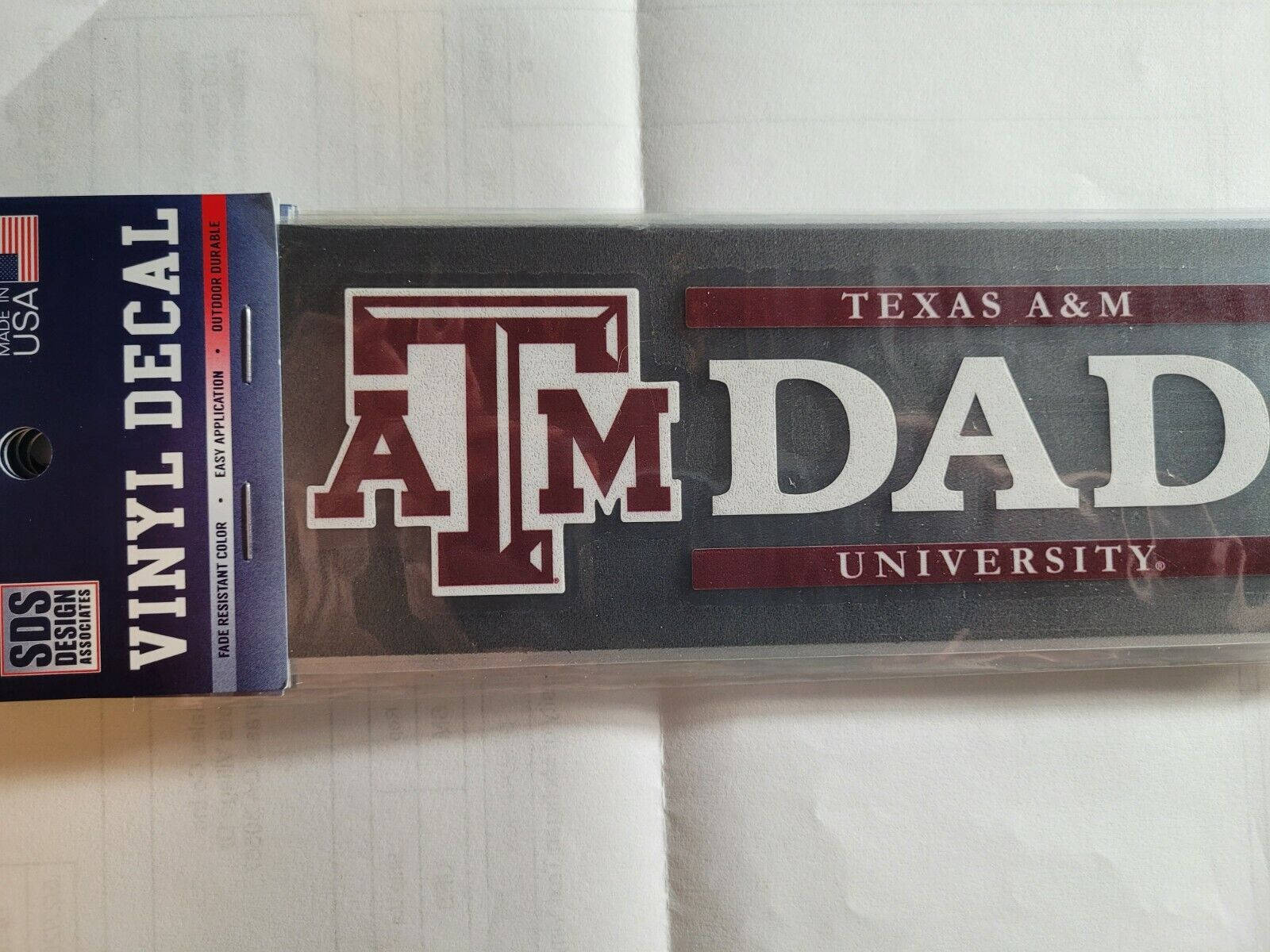 Texas A&m University Proud Dad Sticker