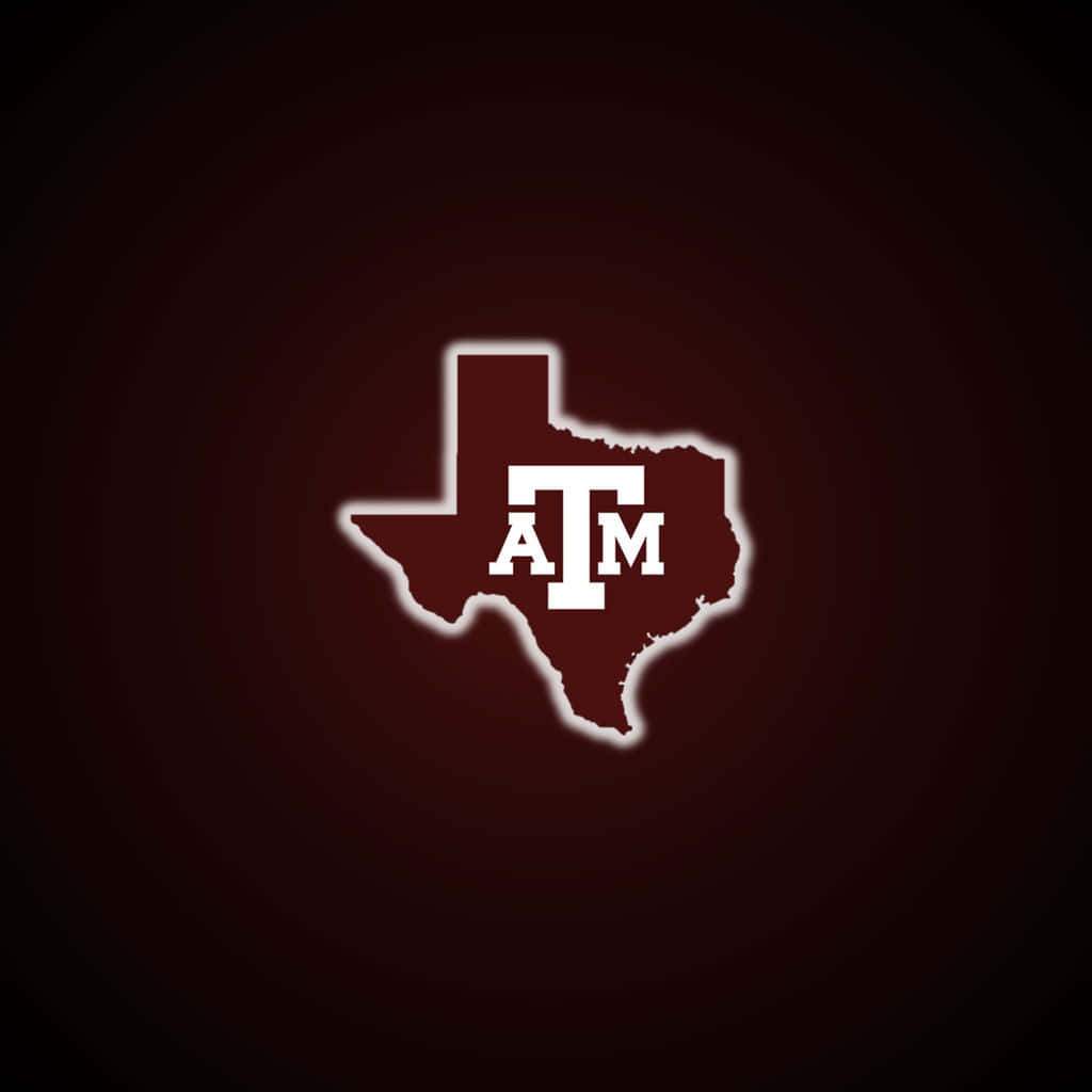 Texas Am Aggies Logo On A Dark Background Background