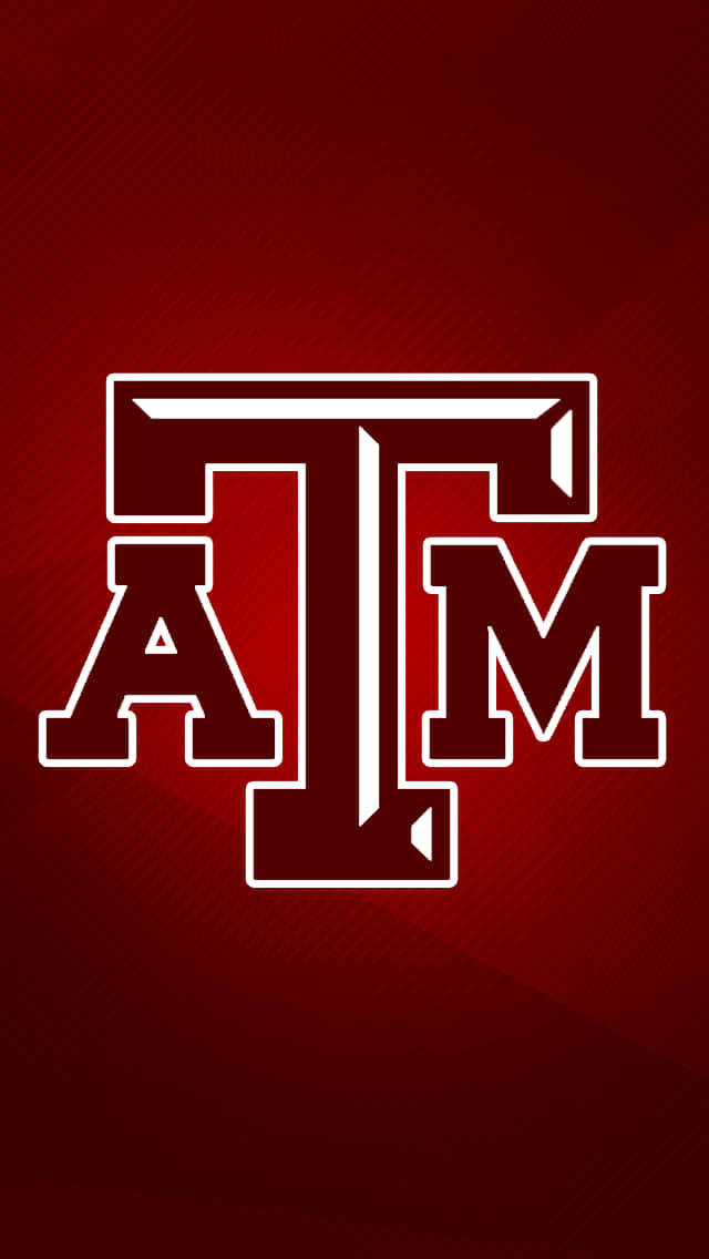 Texas Am Aggies Logo On A Red Background Background