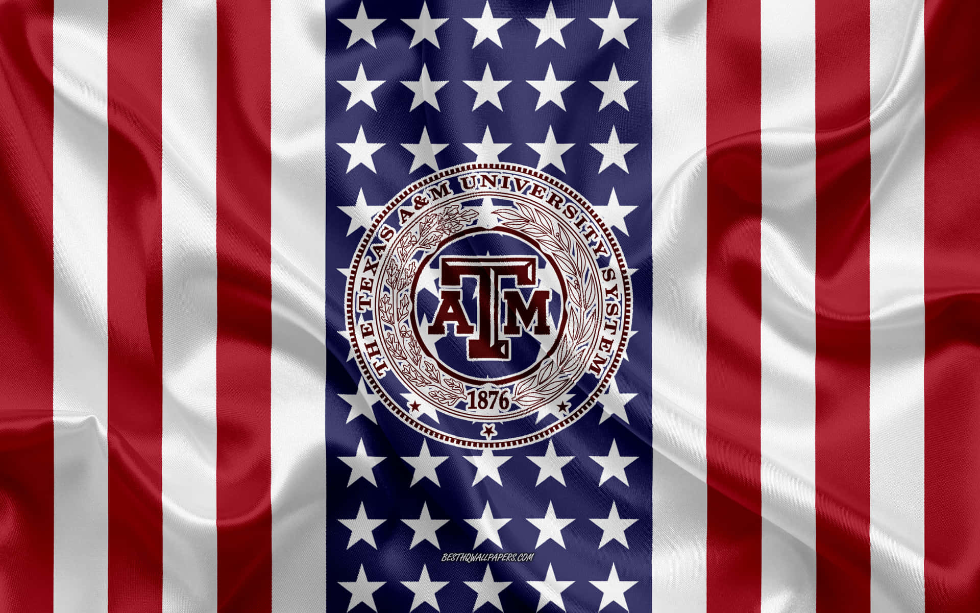 Texas Am University American Flag