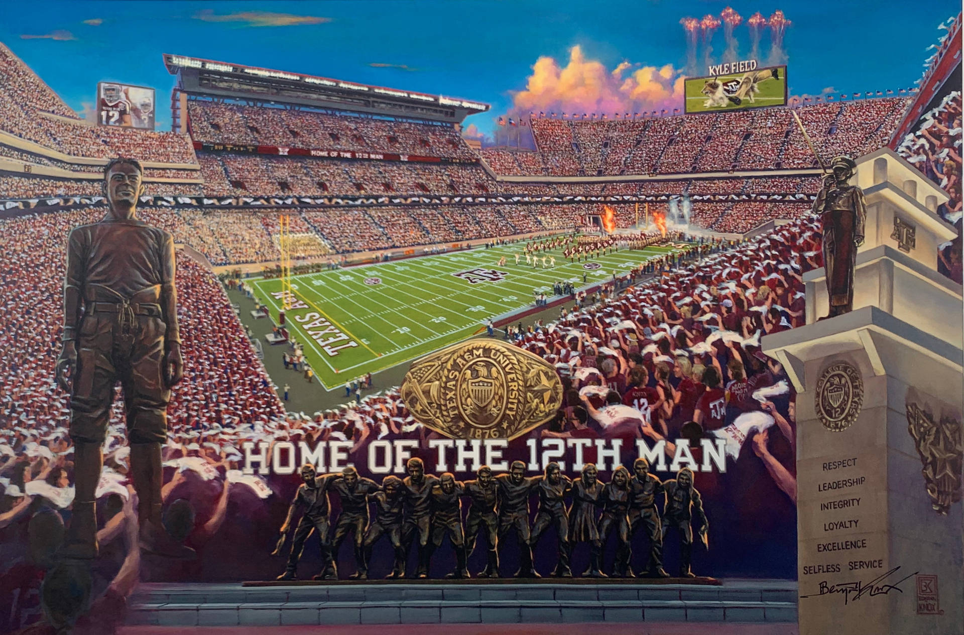 Texas Am University Football Edit Background