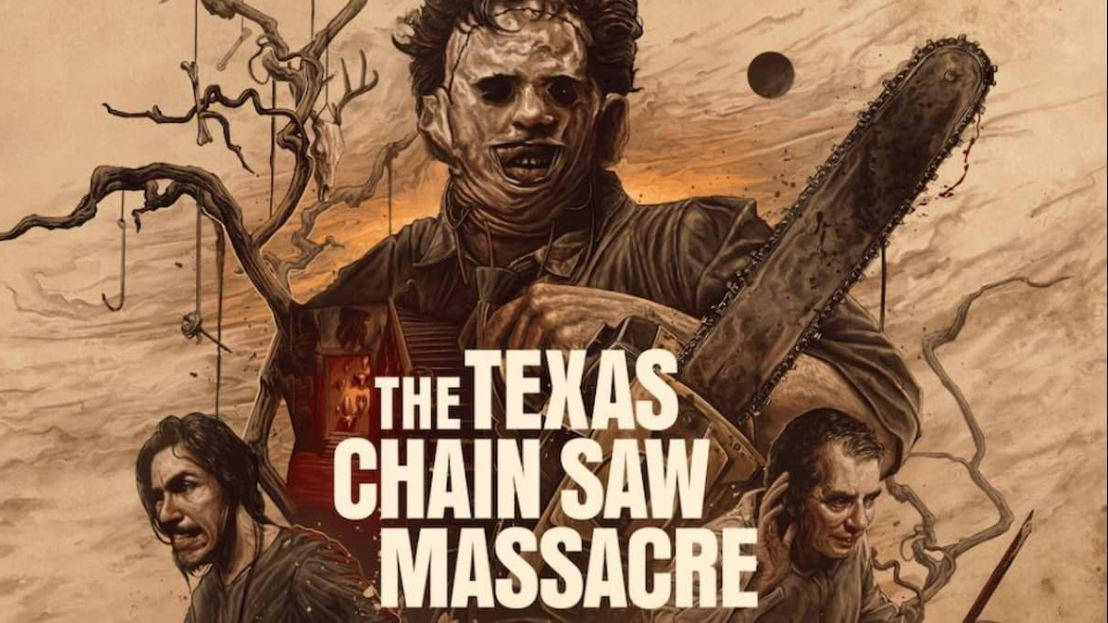 Texas Chainsaw Massacre Scary Poster Background