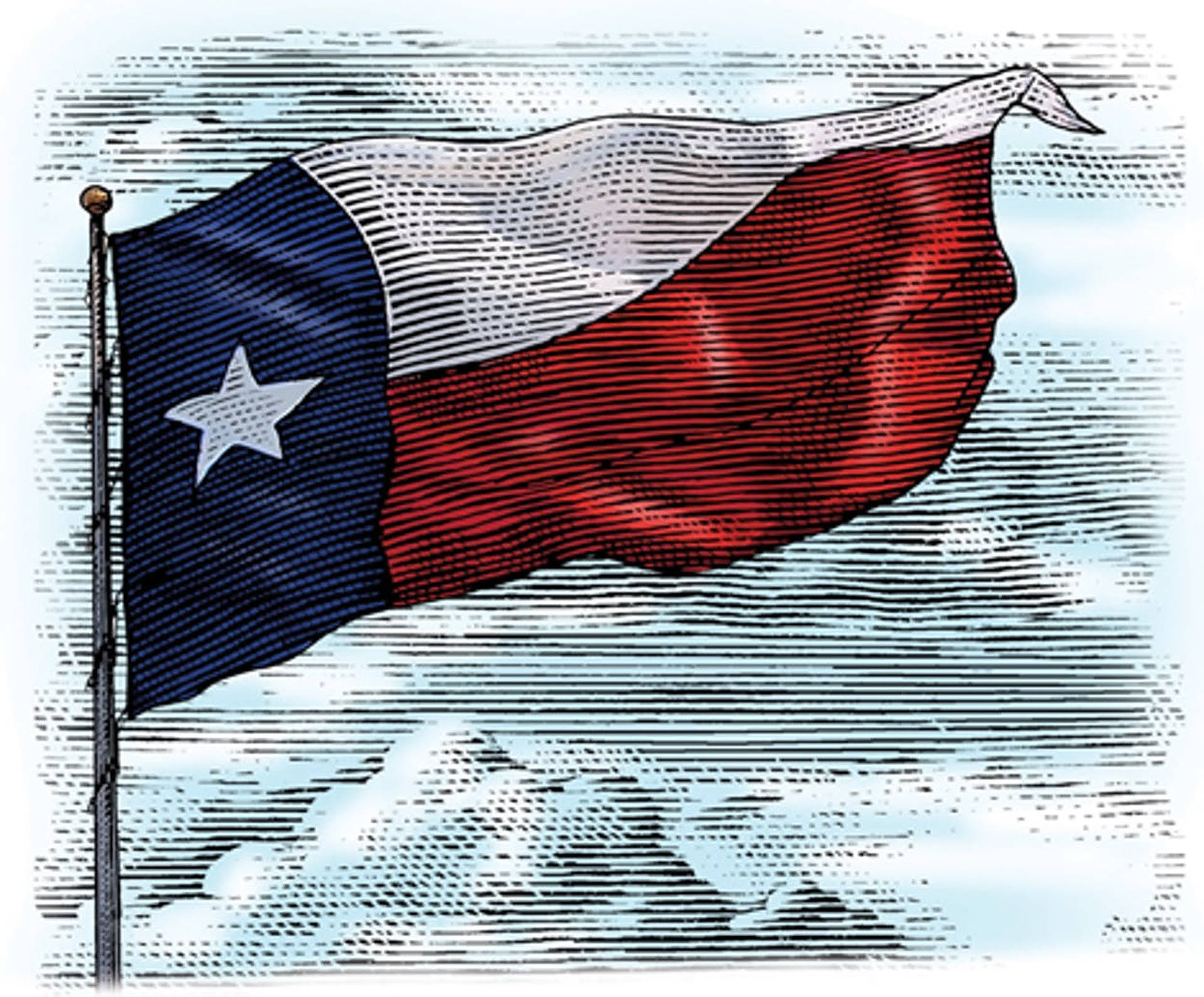 Texas Flag Art Painting Background