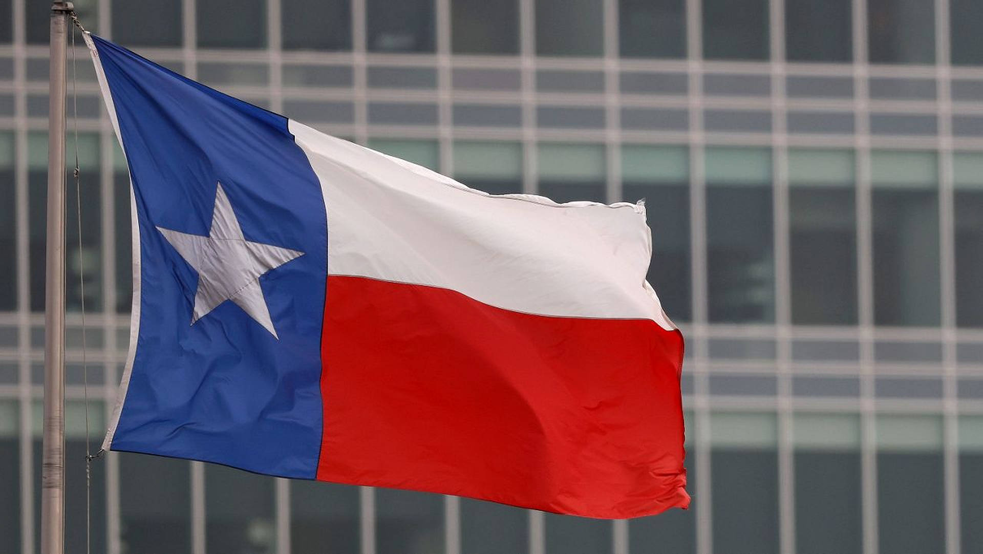 Texas Flag In Focus Shot Background