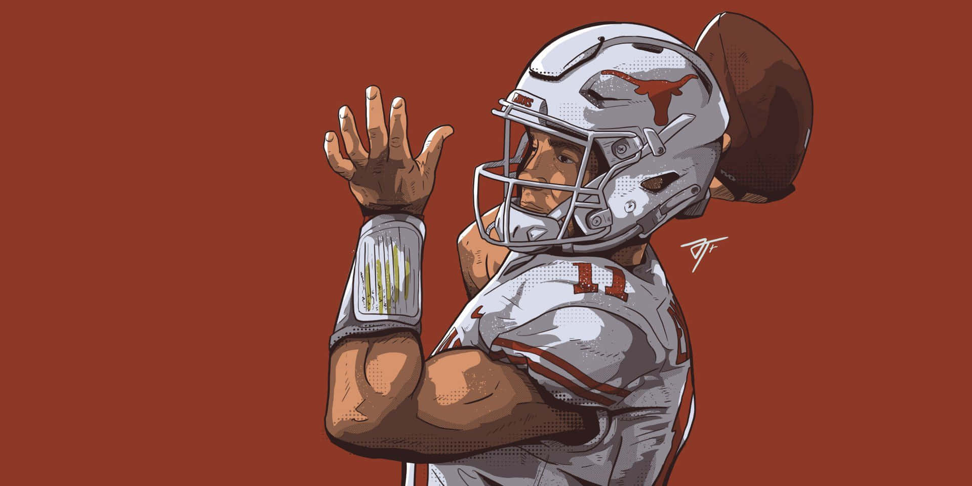 Texas Football Cool Art Background