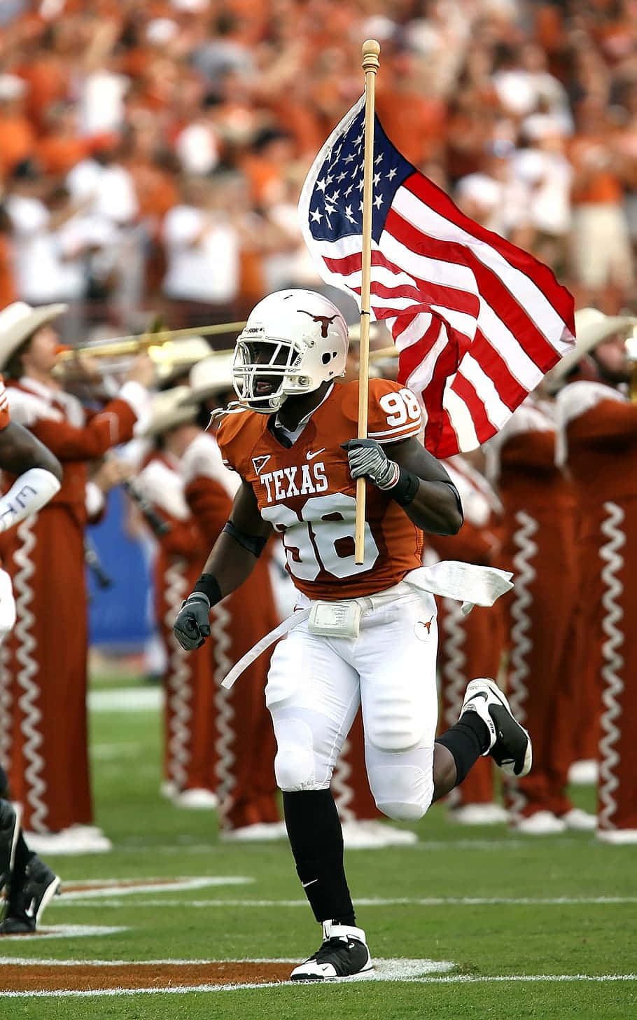 Texas Football Usa Flag Background