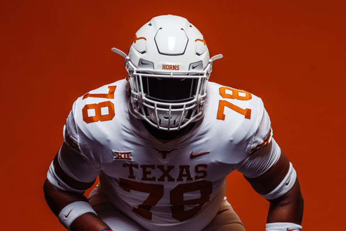 Texas Football With Helmet Background